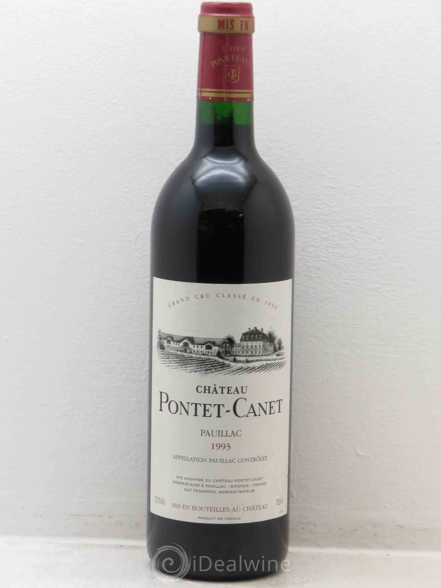 Château Pontet Canet 5ème Grand Cru Classé 1993 - Lot de 1 bouteille - 0