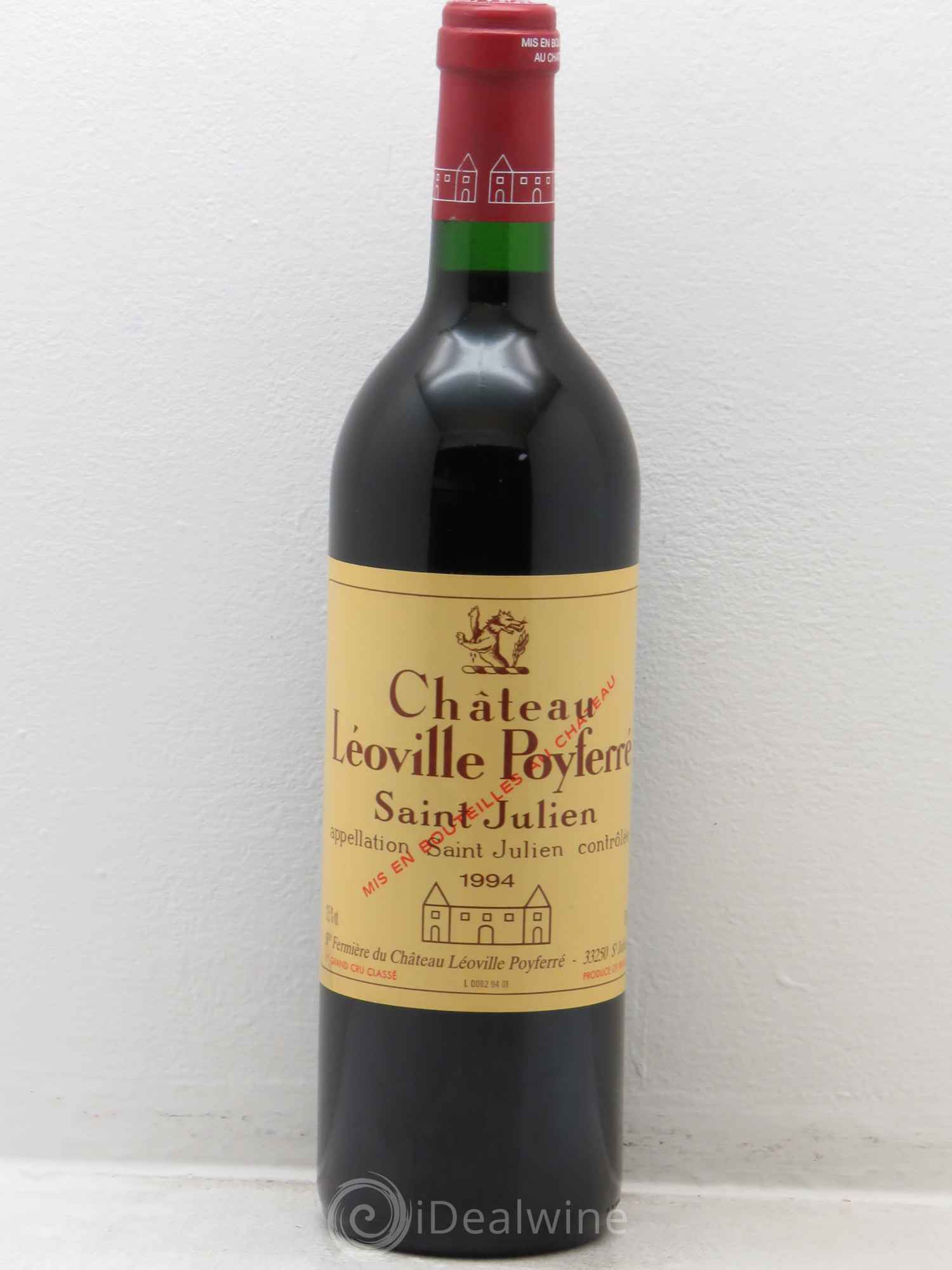 Château Léoville Poyferré 2ème Grand Cru Classé 1994 - Lot de 1 bouteille - 0