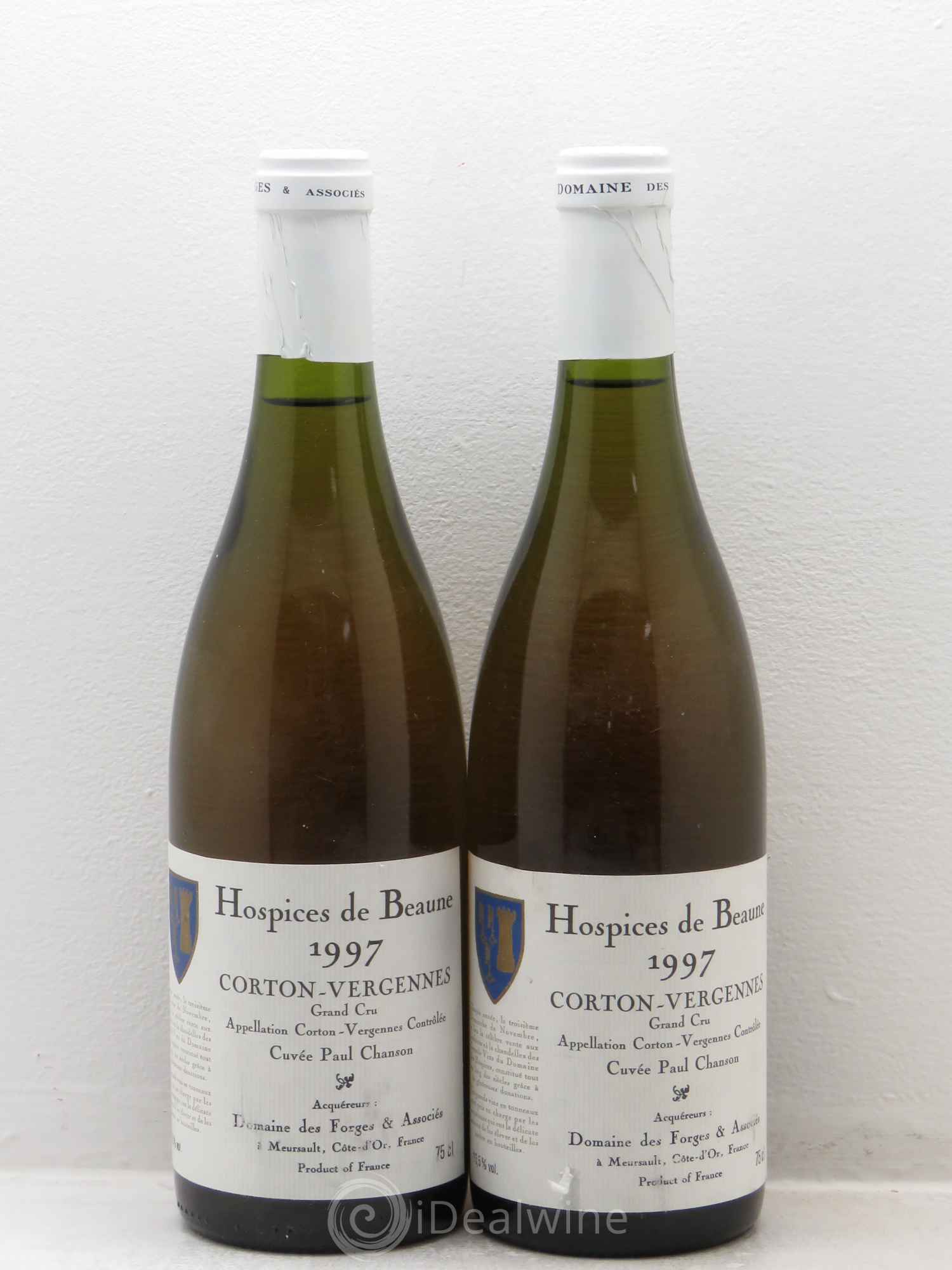 Corton Grand Cru Vergennes Paul Chanson Hospices de Beaune 1997 - Posten von 2 Flaschen - 0