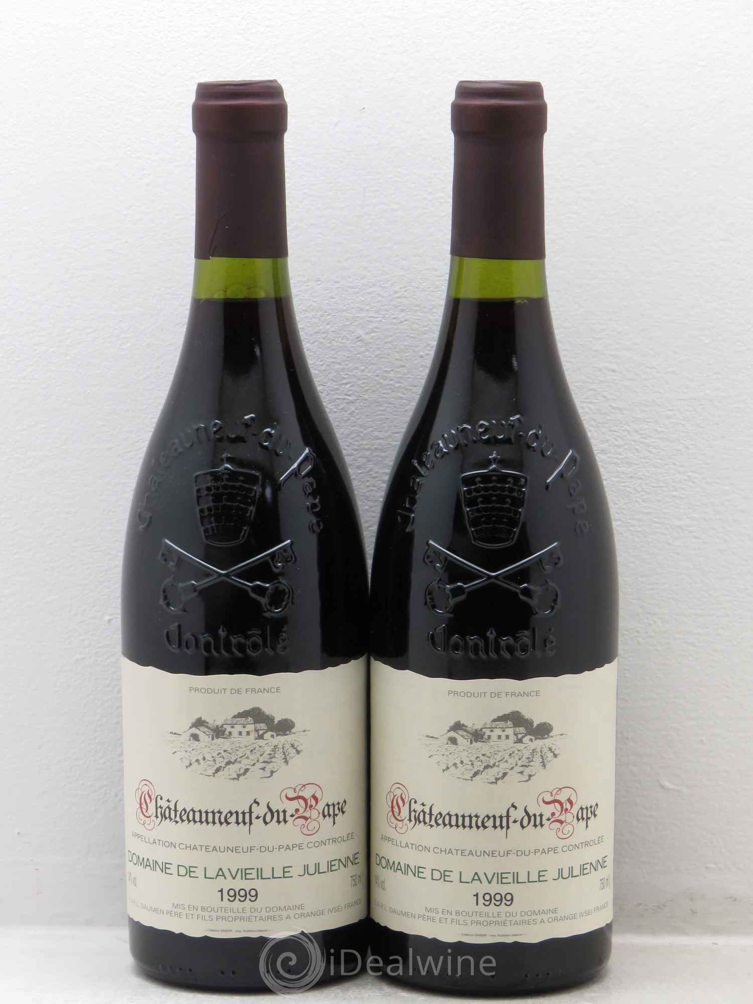 Châteauneuf-du-Pape Vieille Julienne (Domaine de la) Jean-Paul Daumen 1999 - Lot de 2 bouteilles - 0