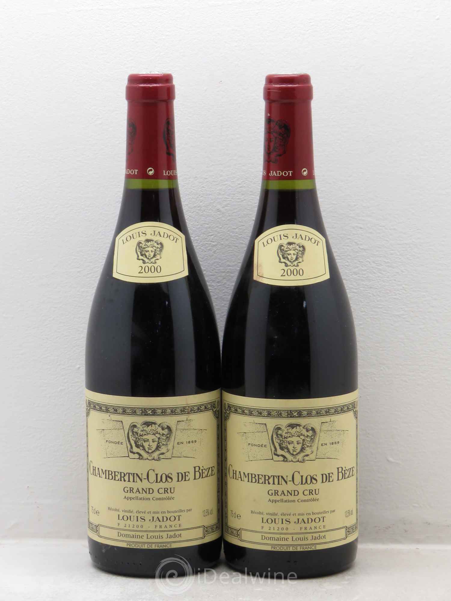 Chambertin Clos de Bèze Grand Cru Domaine Louis Jadot 2000 - Lot de 2 bouteilles - 0
