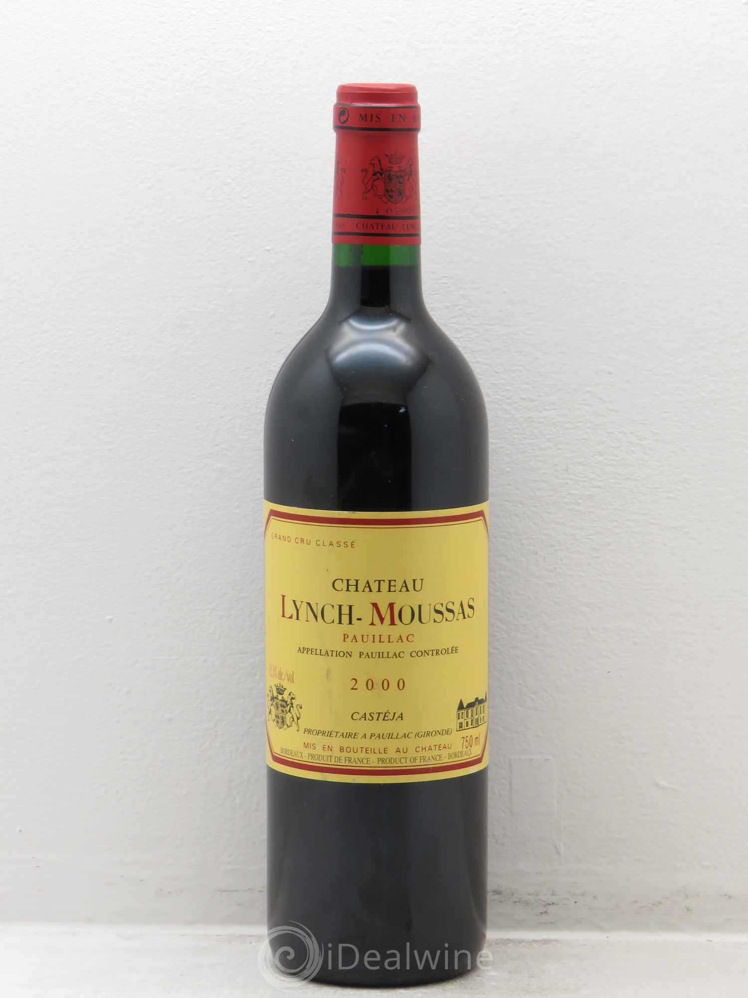 Château Lynch Moussas 5ème Grand Cru Classé 2000 - Lot de 1 bouteille - 0