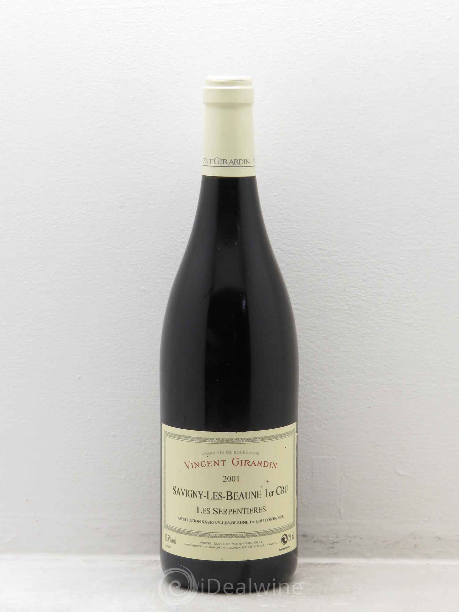 Savigny-lès-Beaune 1er Cru Vincent Girardin 2001 - Lot de 1 bouteille - 0