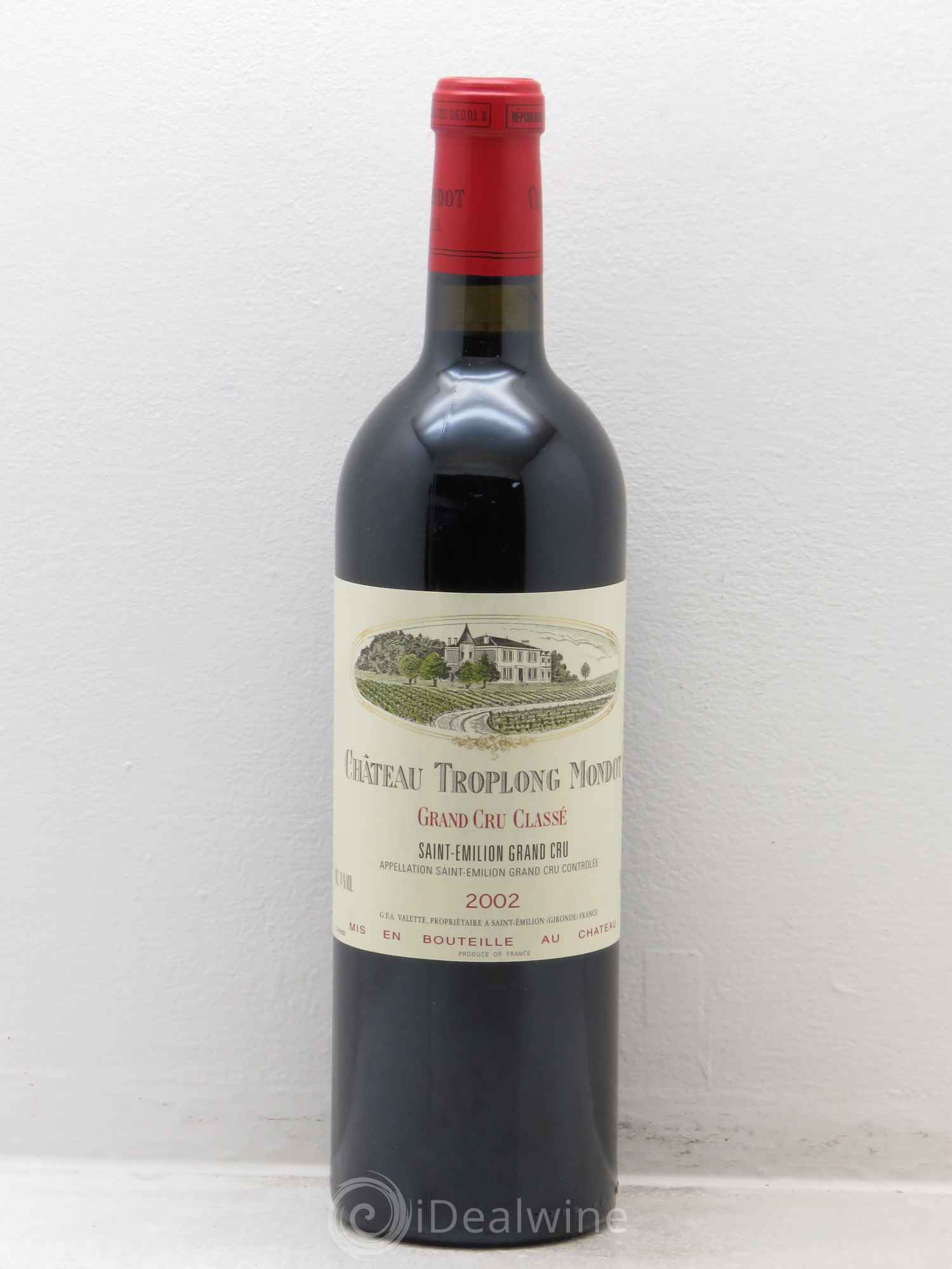 Château Troplong Mondot 1er Grand Cru Classé B 2002 - Lot de 1 bouteille - 0