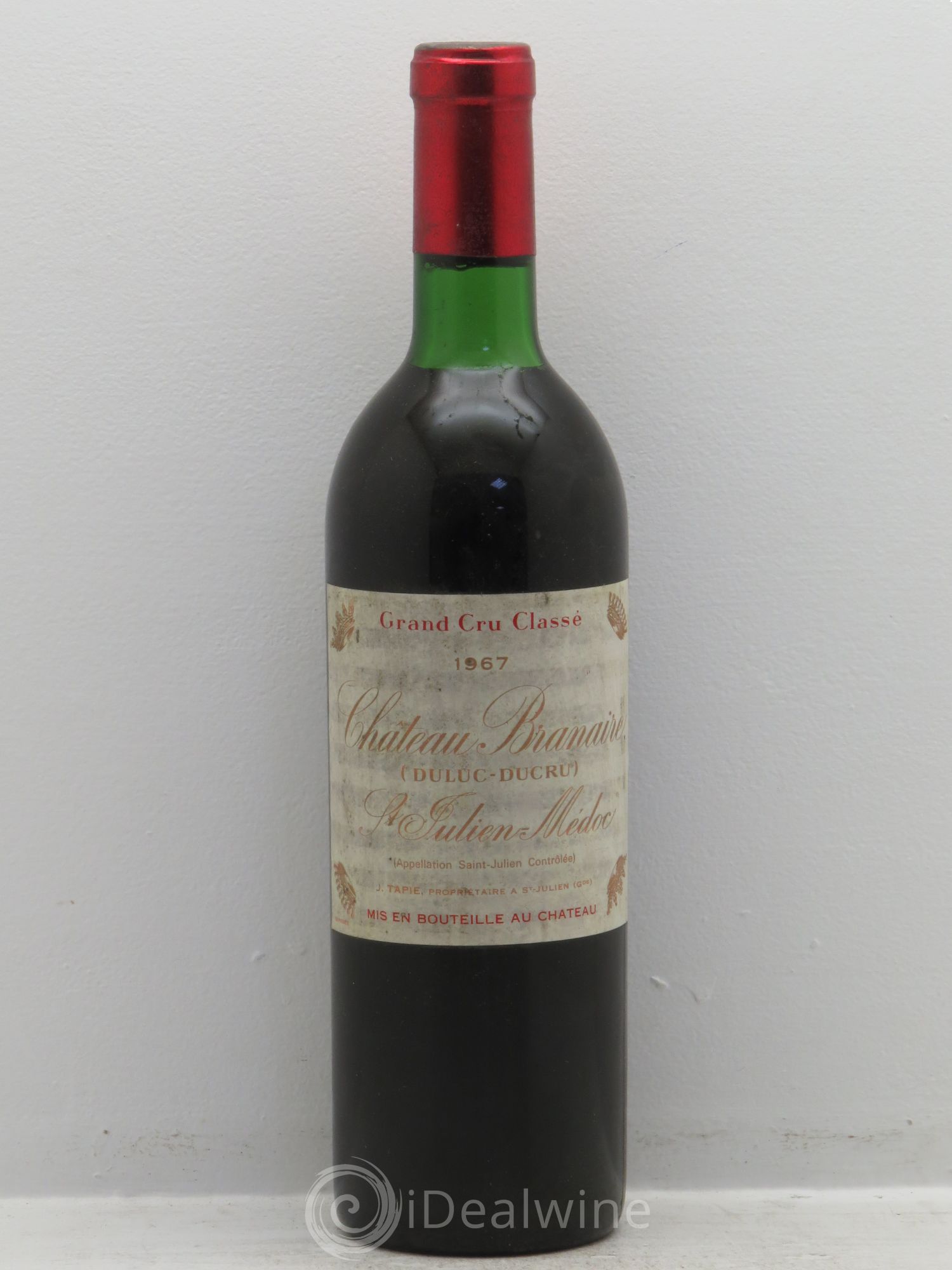 Château Branaire Ducru 4ème Grand Cru Classé 1967 - Lot de 1 bouteille - 0