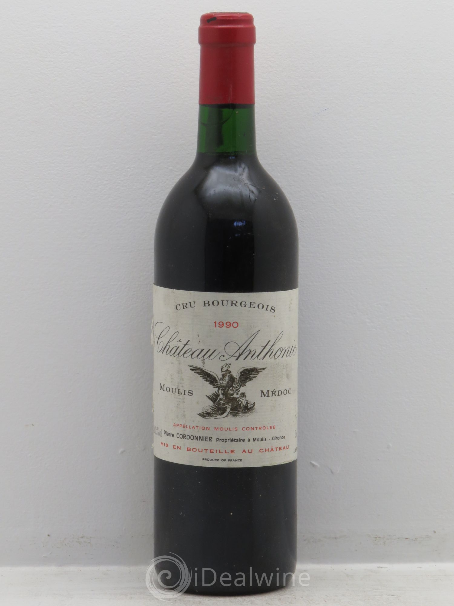 Château Anthonic Cru Bourgeois 1990 - Lot de 1 bouteille - 0