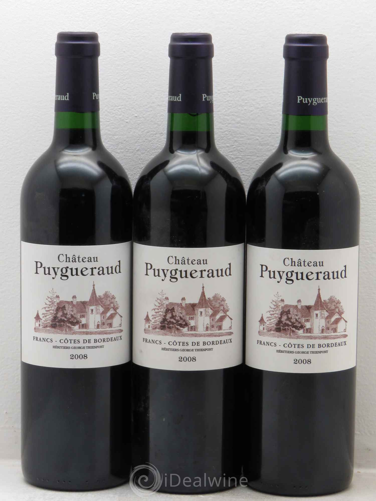Château Puygueraud 2008 - Lot de 3 bouteilles - 0
