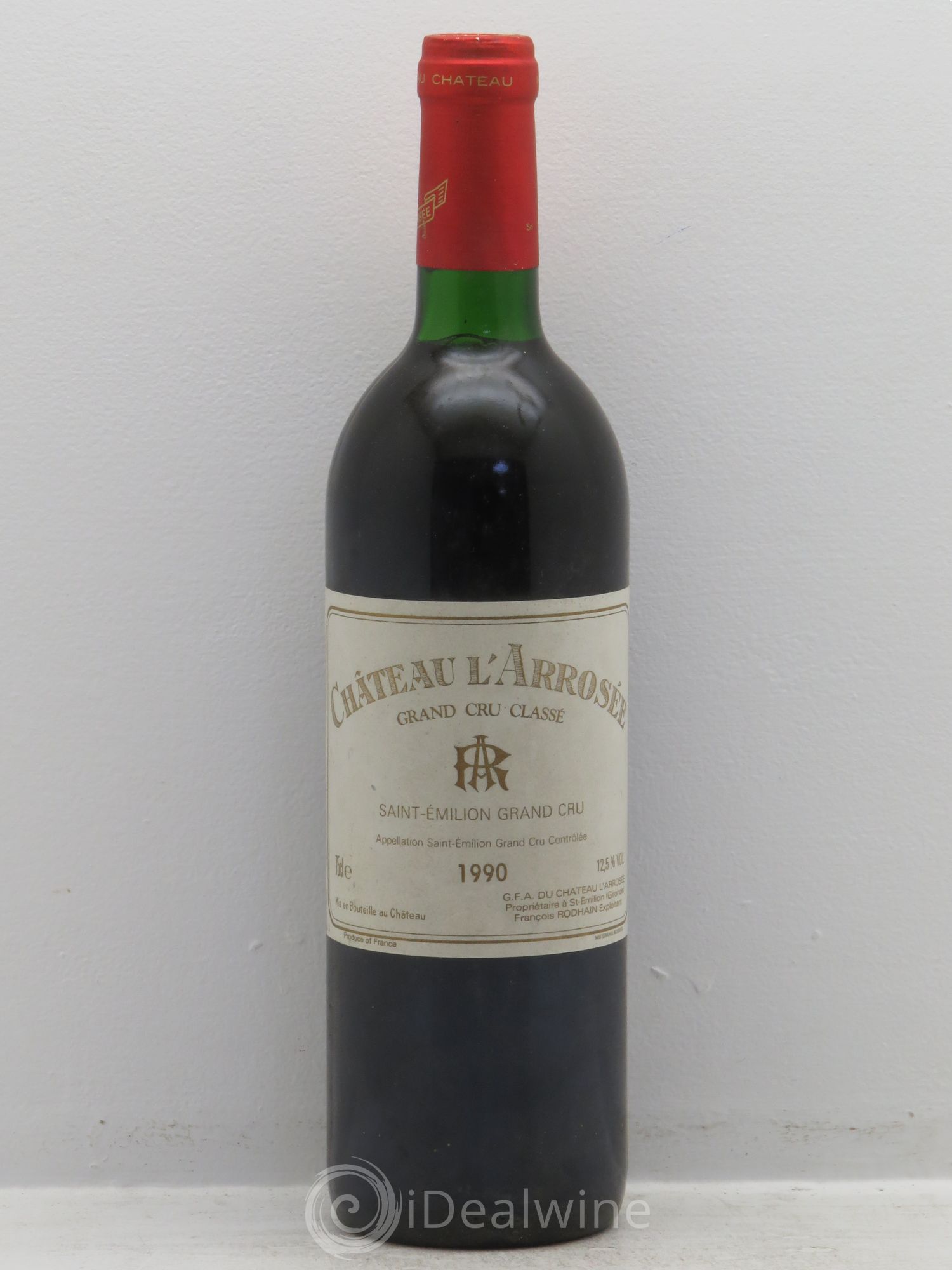 Château l' Arrosée Grand Cru Classé 1990 - Lot de 1 bouteille - 0