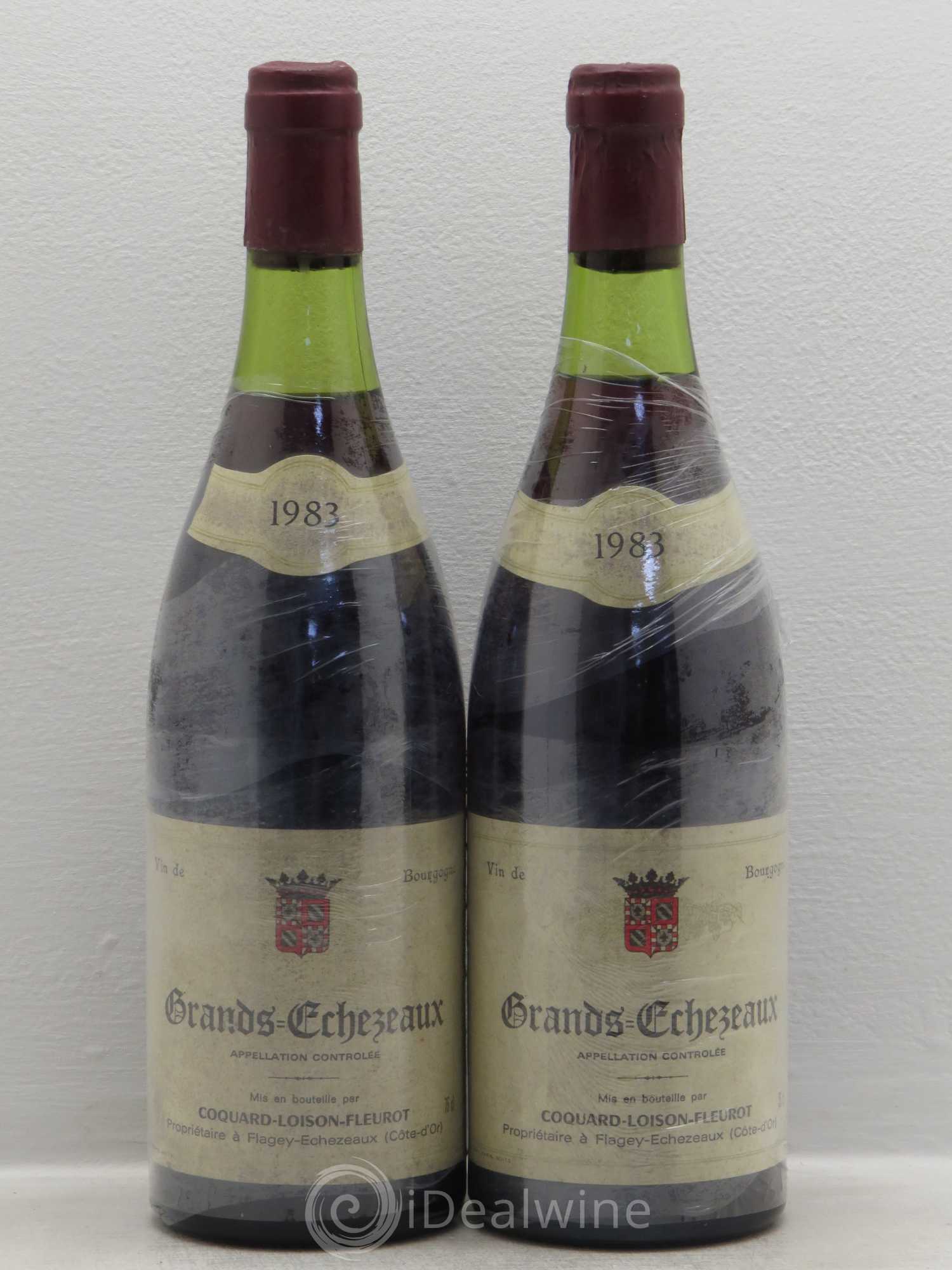 Grands-Echezeaux Grand Cru Coquart Loison 1983 - Lot de 2 bouteilles - 0