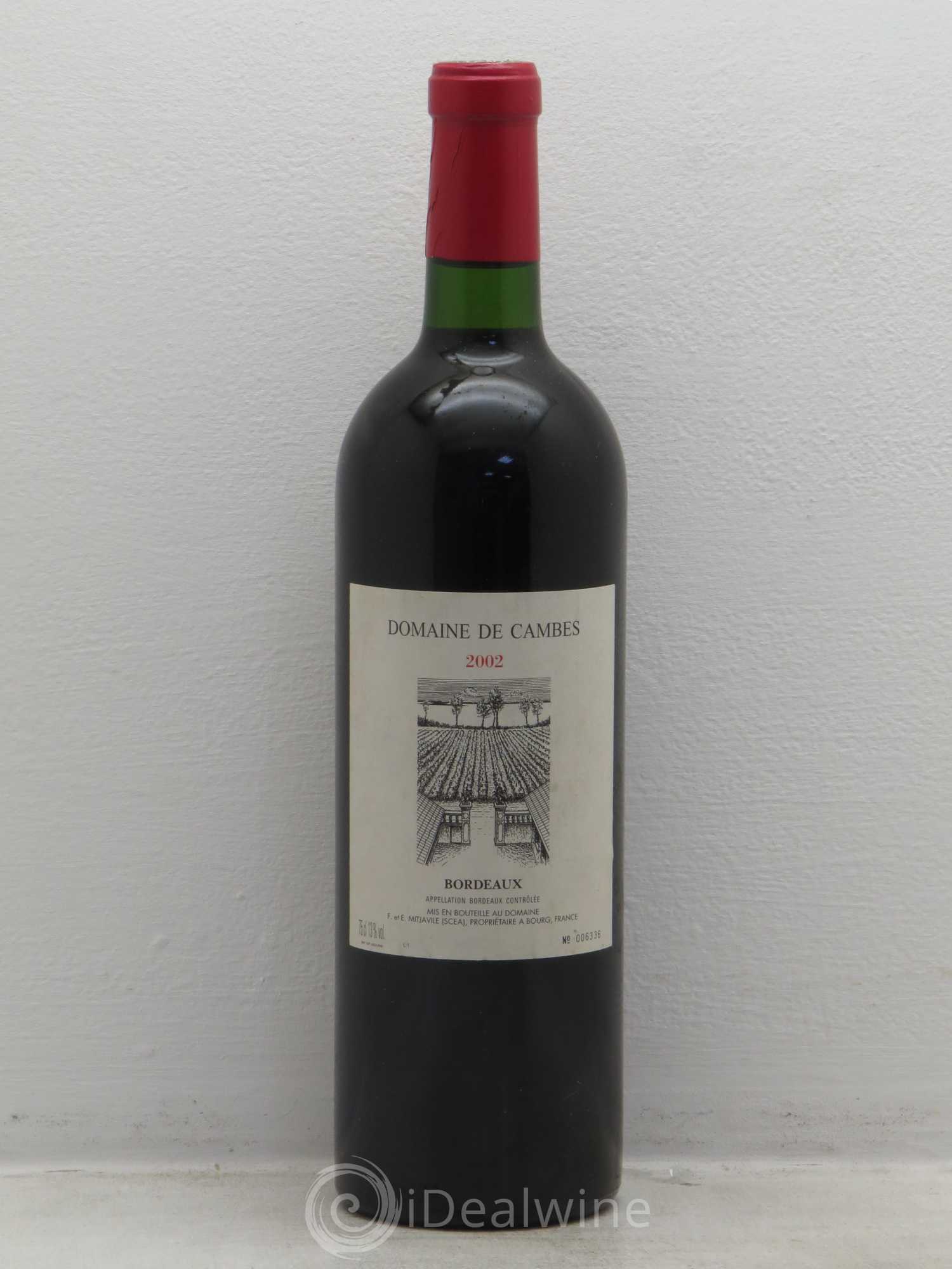 Domaine de Cambes 2002 - Lot de 1 bouteille - 0