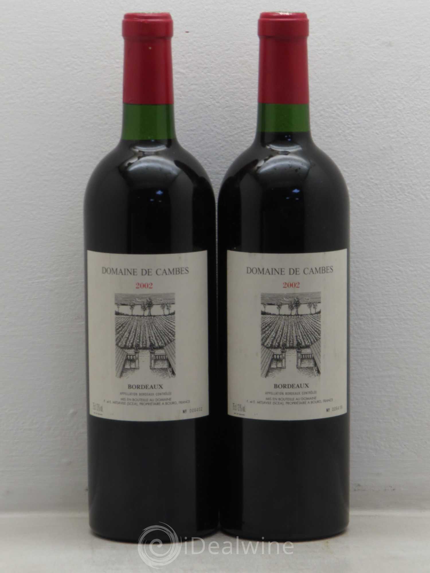 Domaine de Cambes 2002 - Lot de 2 bouteilles - 0