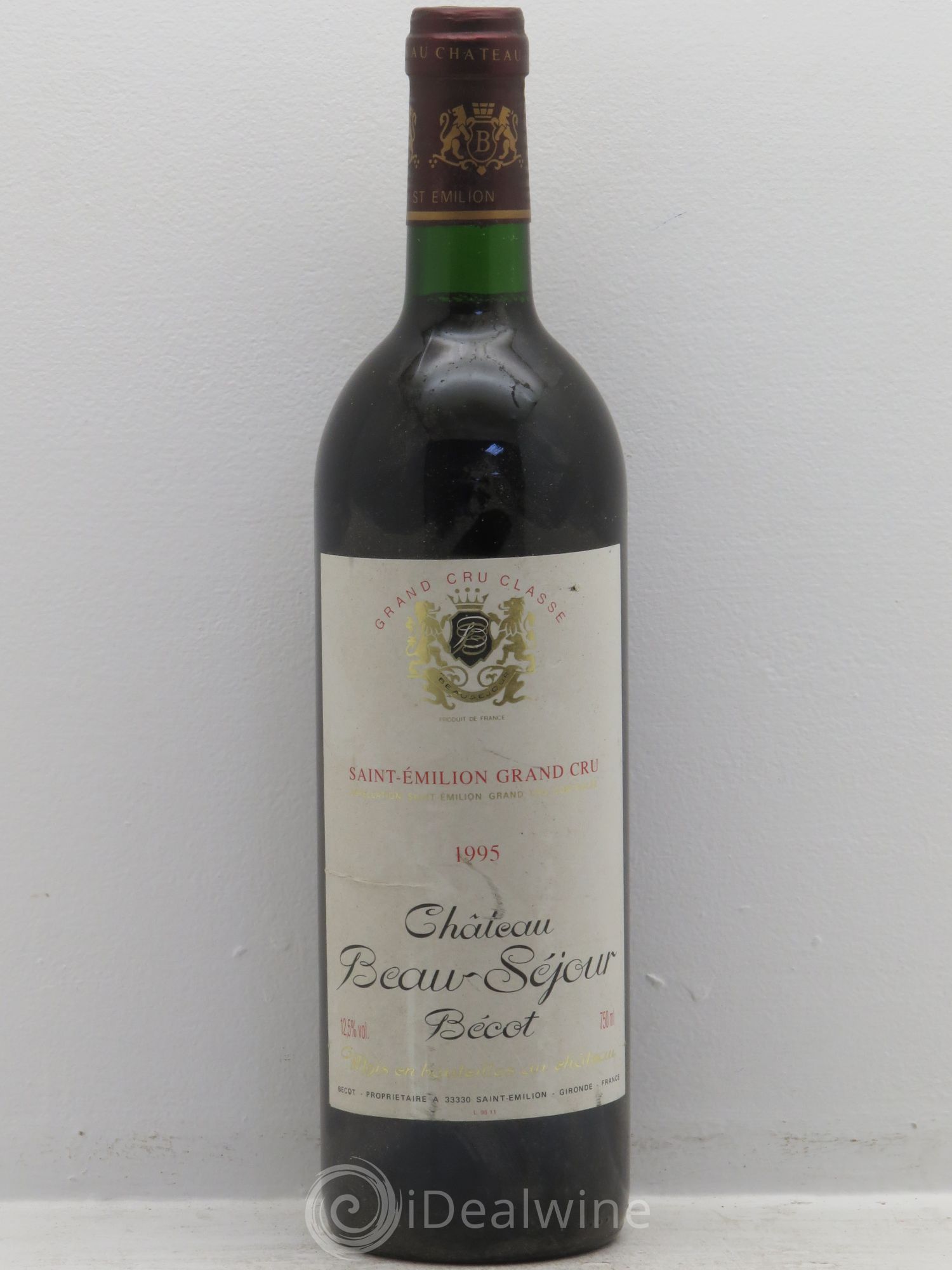 Château Beau-Séjour Bécot 1er Grand Cru Classé B 1995 - Lot de 1 bouteille - 0