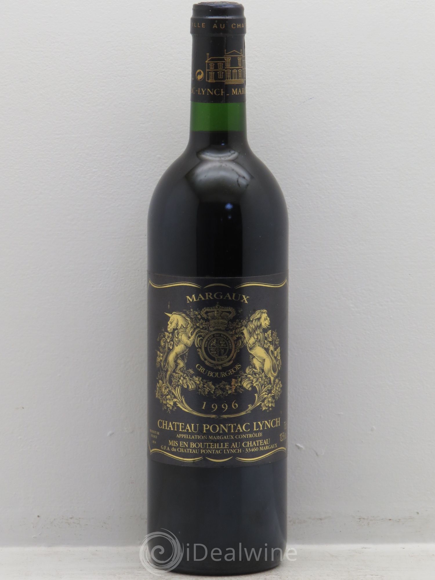 Château Pontac Lynch Cru Bourgeois 1996 - Lot de 1 bouteille - 0