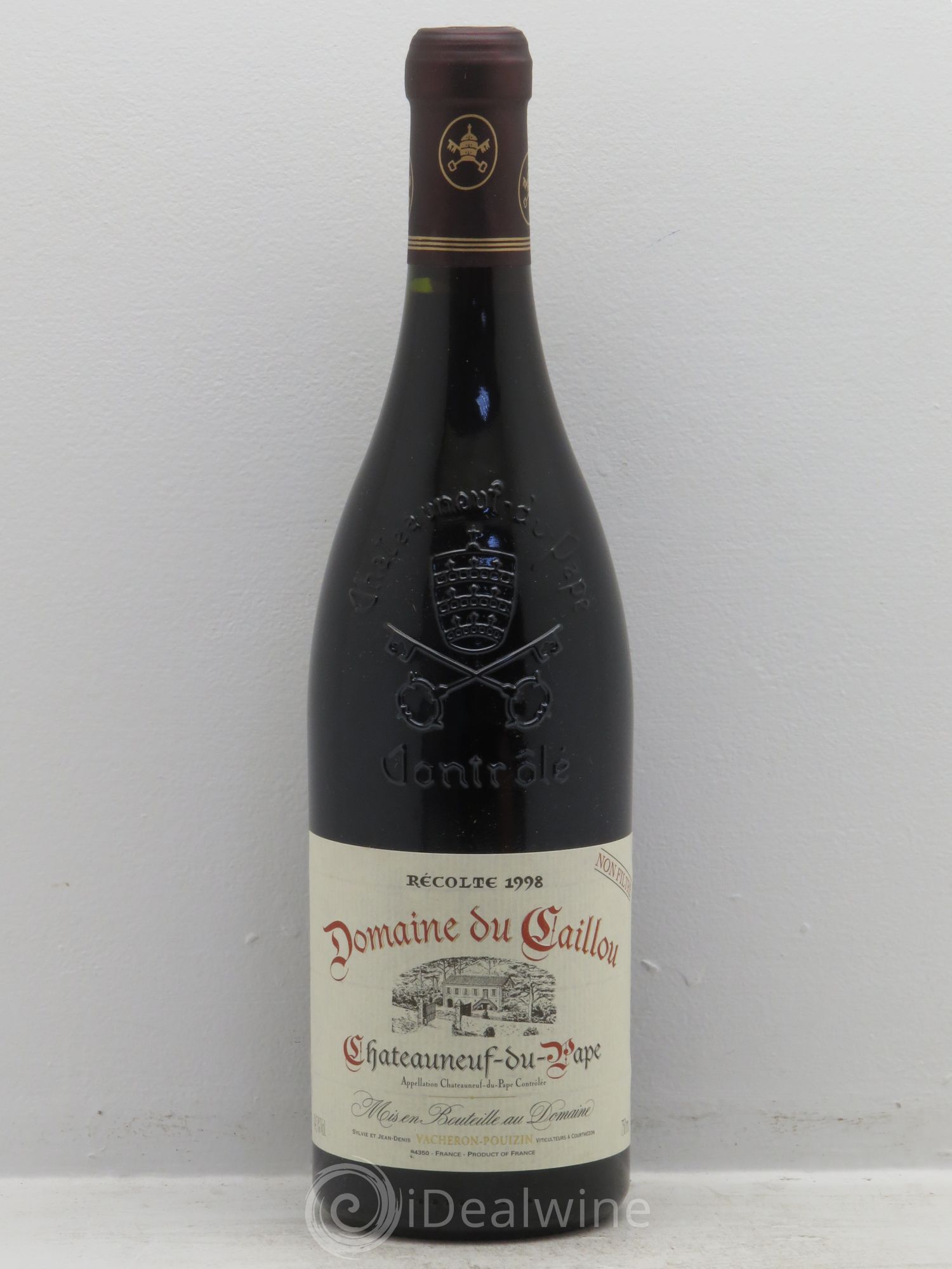 Châteauneuf-du-Pape Clos du Caillou Domaine Vacheron-Pouzin 1998 - Posten von 1 Flasche - 0