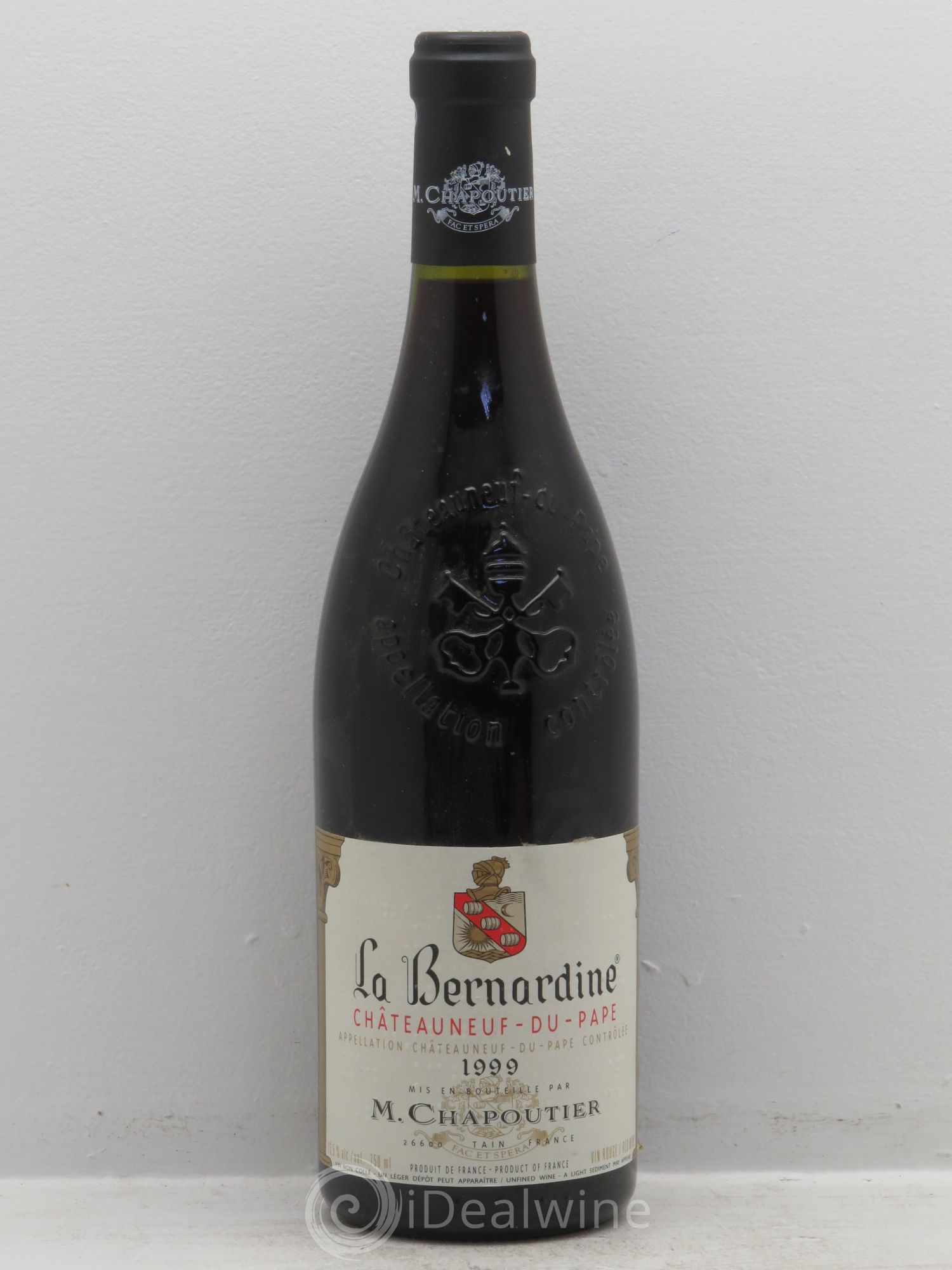 Châteauneuf-du-Pape La Bernardine Chapoutier 1999 - Lot de 1 bouteille - 0