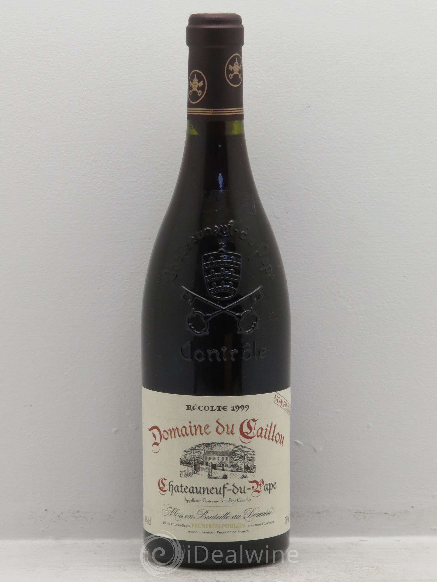 Châteauneuf-du-Pape Clos du Caillou Domaine Vacheron-Pouzin 1999 - Posten von 1 Flasche - 0
