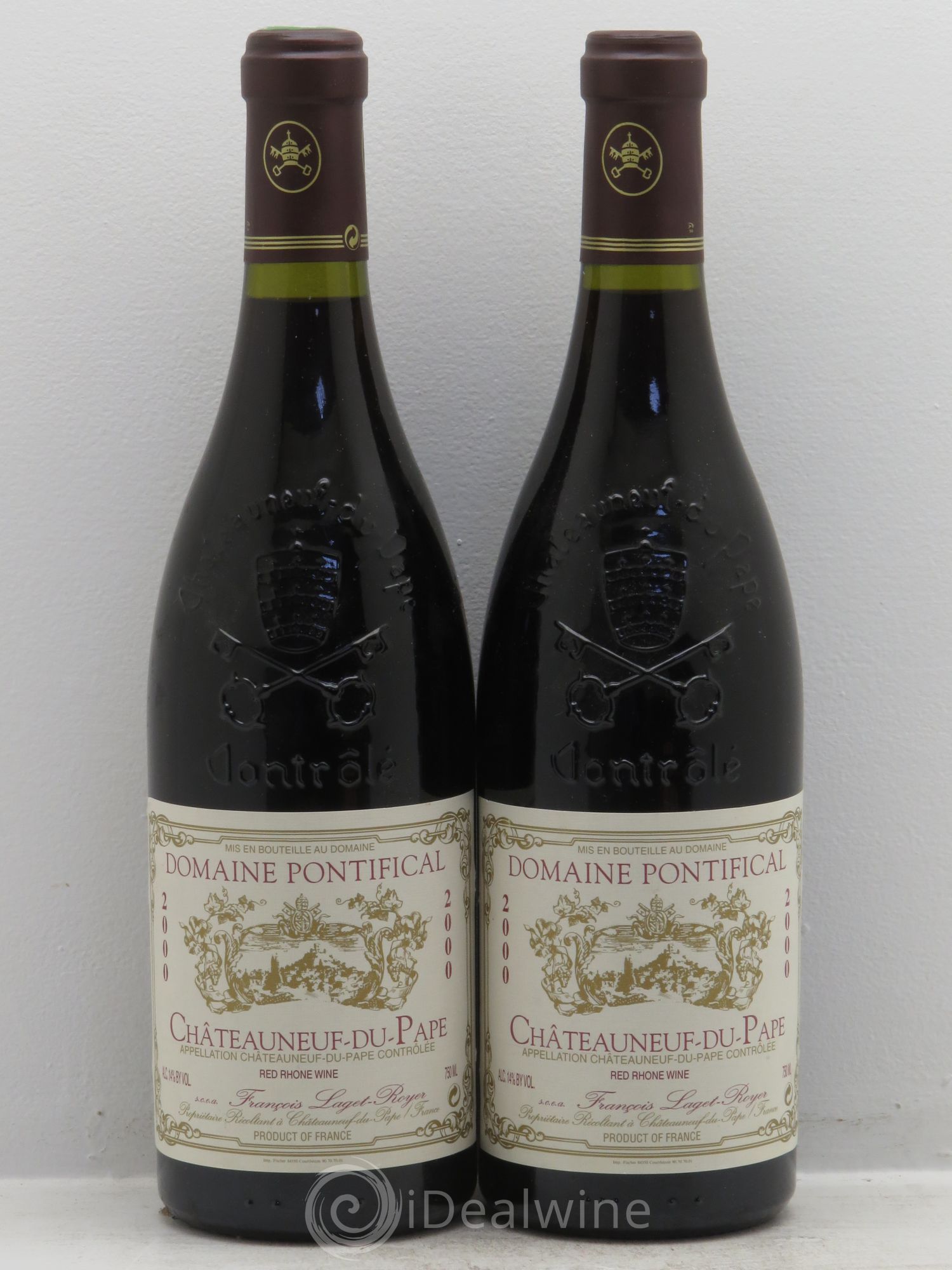 Châteauneuf-du-Pape Pontifical 2000 - Lot de 2 bouteilles - 0