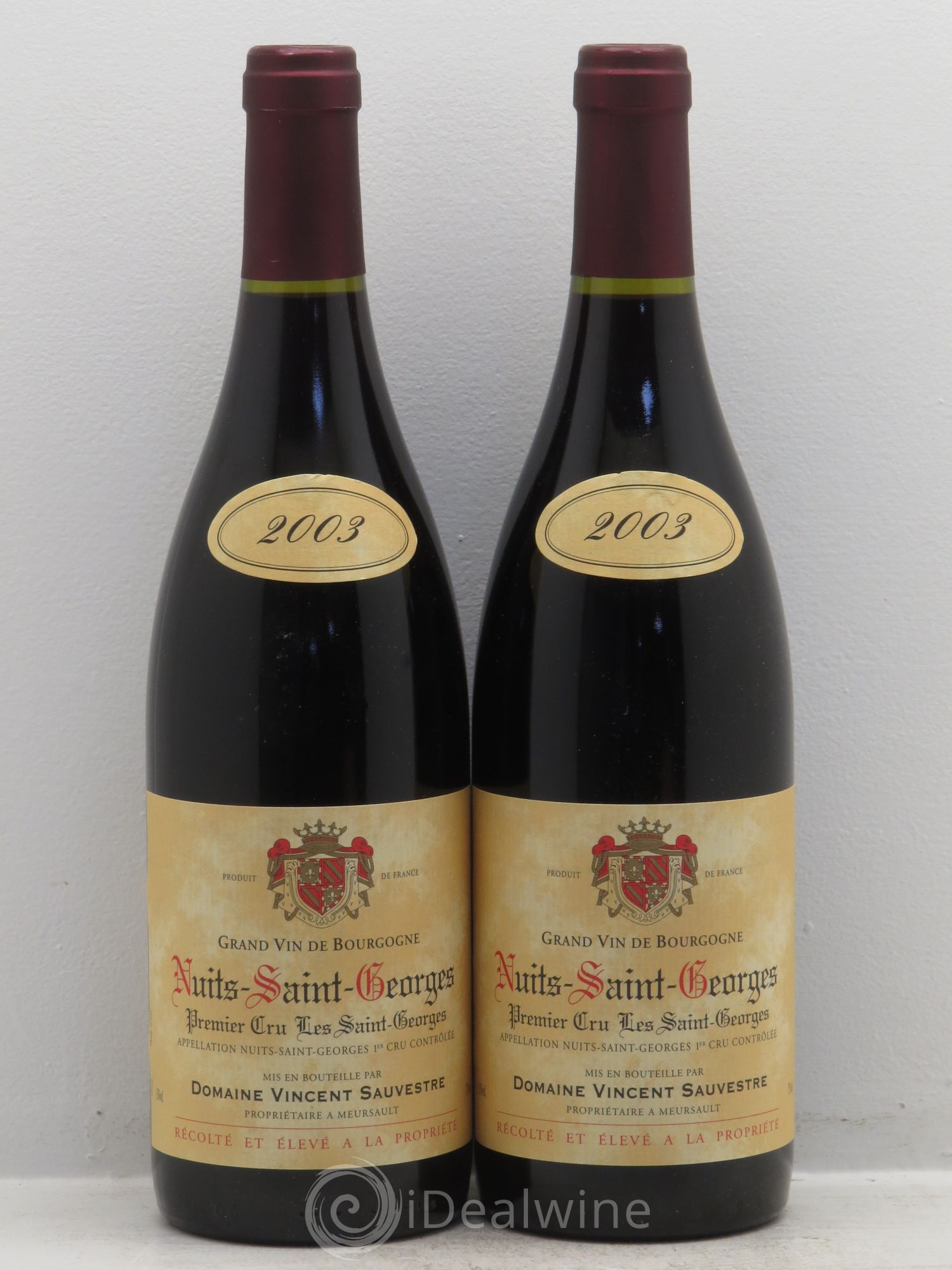 Nuits-Saint-Georges 1er Cru V.Sauvestre 2003 - Posten von 2 Flaschen - 0