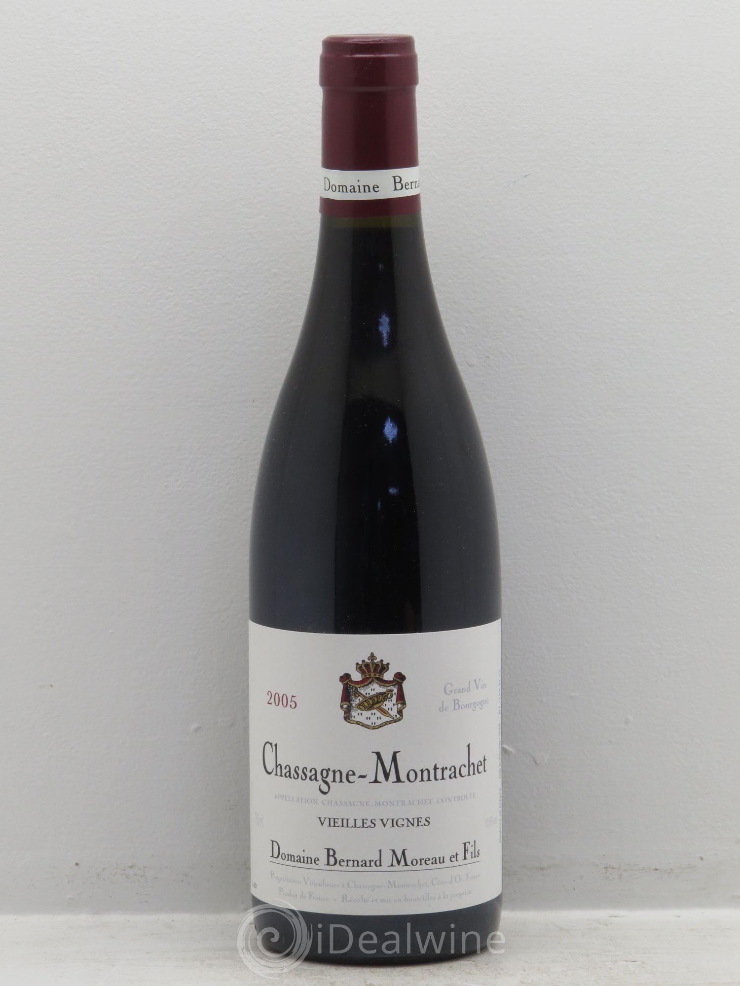 Chassagne-Montrachet Vieilles Vignes - Bernard Moreau 2005 - Posten von 6 Flaschen - 0