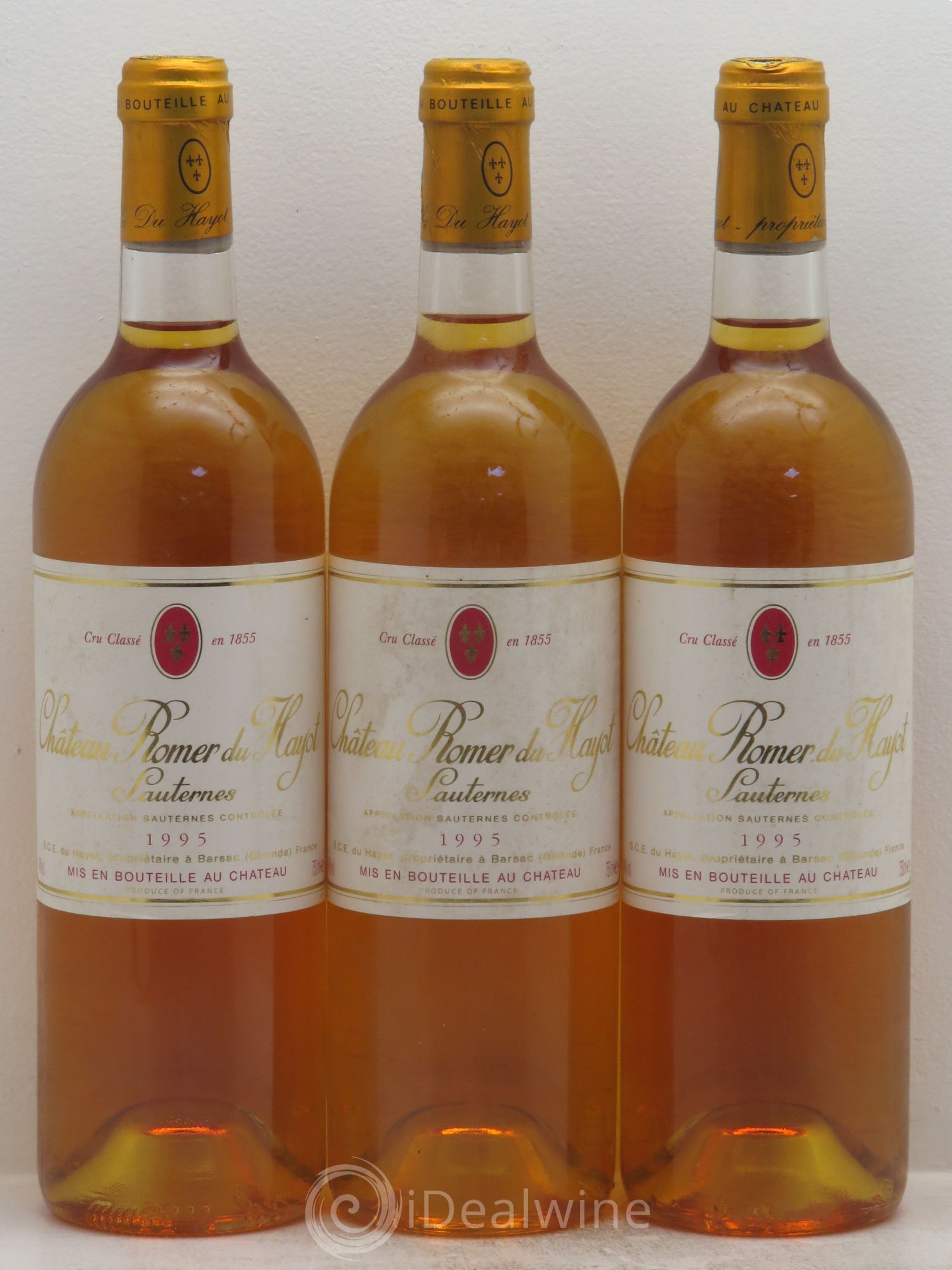Château Romer du Hayot 2ème Grand Cru Classé (senza prezzo di riserva) 1995 - Lotto di 3 bottiglie - 0