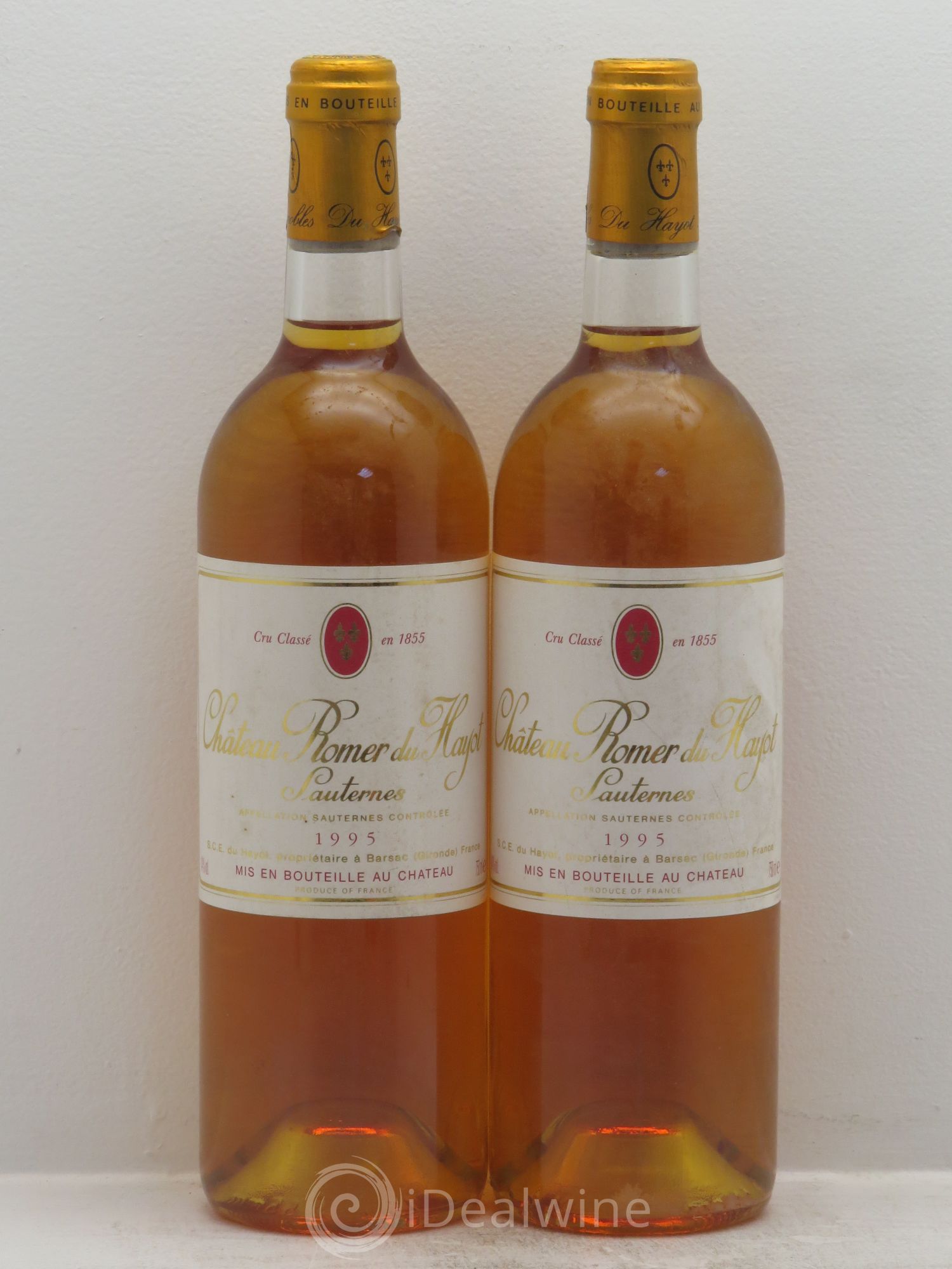Château Romer du Hayot 2ème Grand Cru Classé (senza prezzo di riserva) 1995 - Lotto di 2 bottiglie - 0