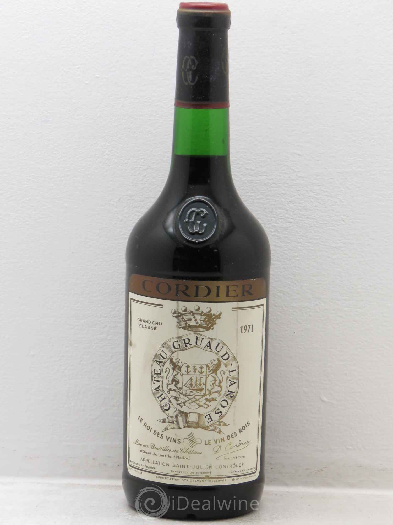 Château Gruaud Larose 2ème Grand Cru Classé 1971 - Lot de 1 bouteille - 0