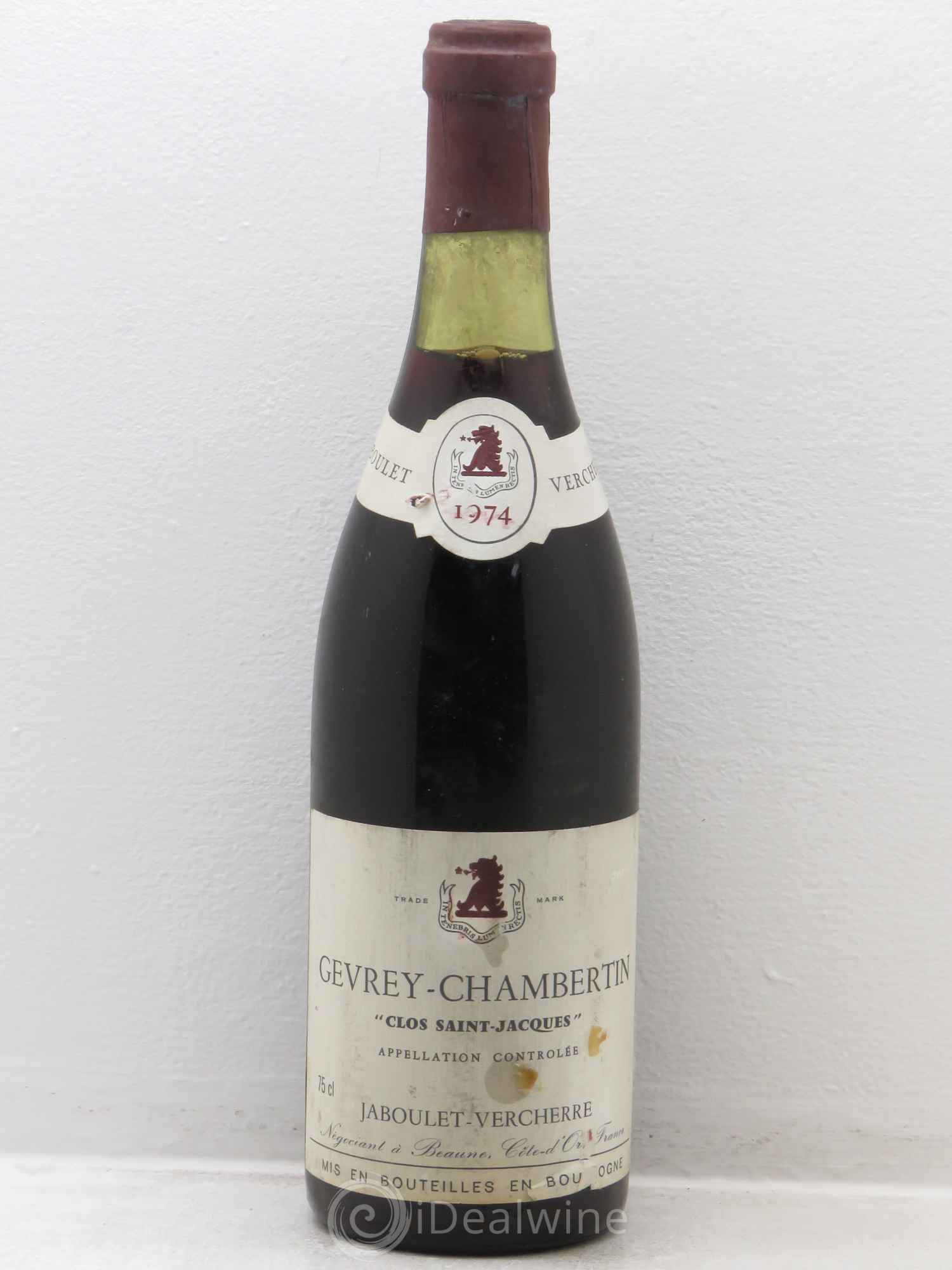 Gevrey-Chambertin 1er Cru 1974 - Lot de 1 bouteille - 0