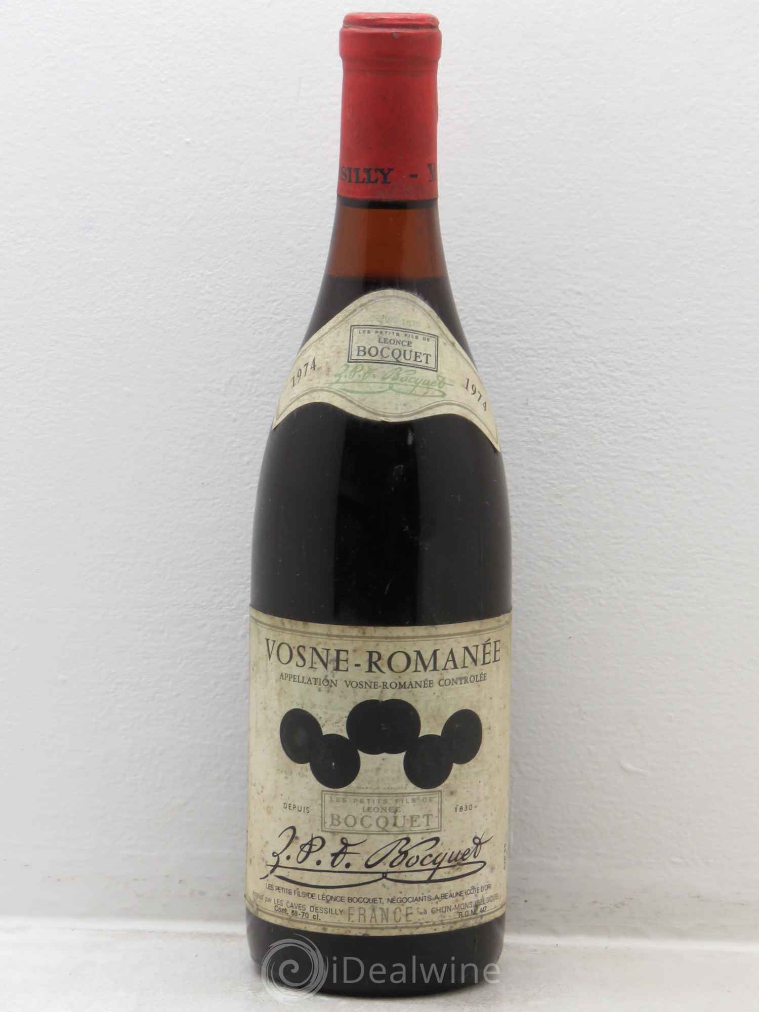 Vosne-Romanée Bocquet Nég. 1974 - Posten von 1 Flasche - 0