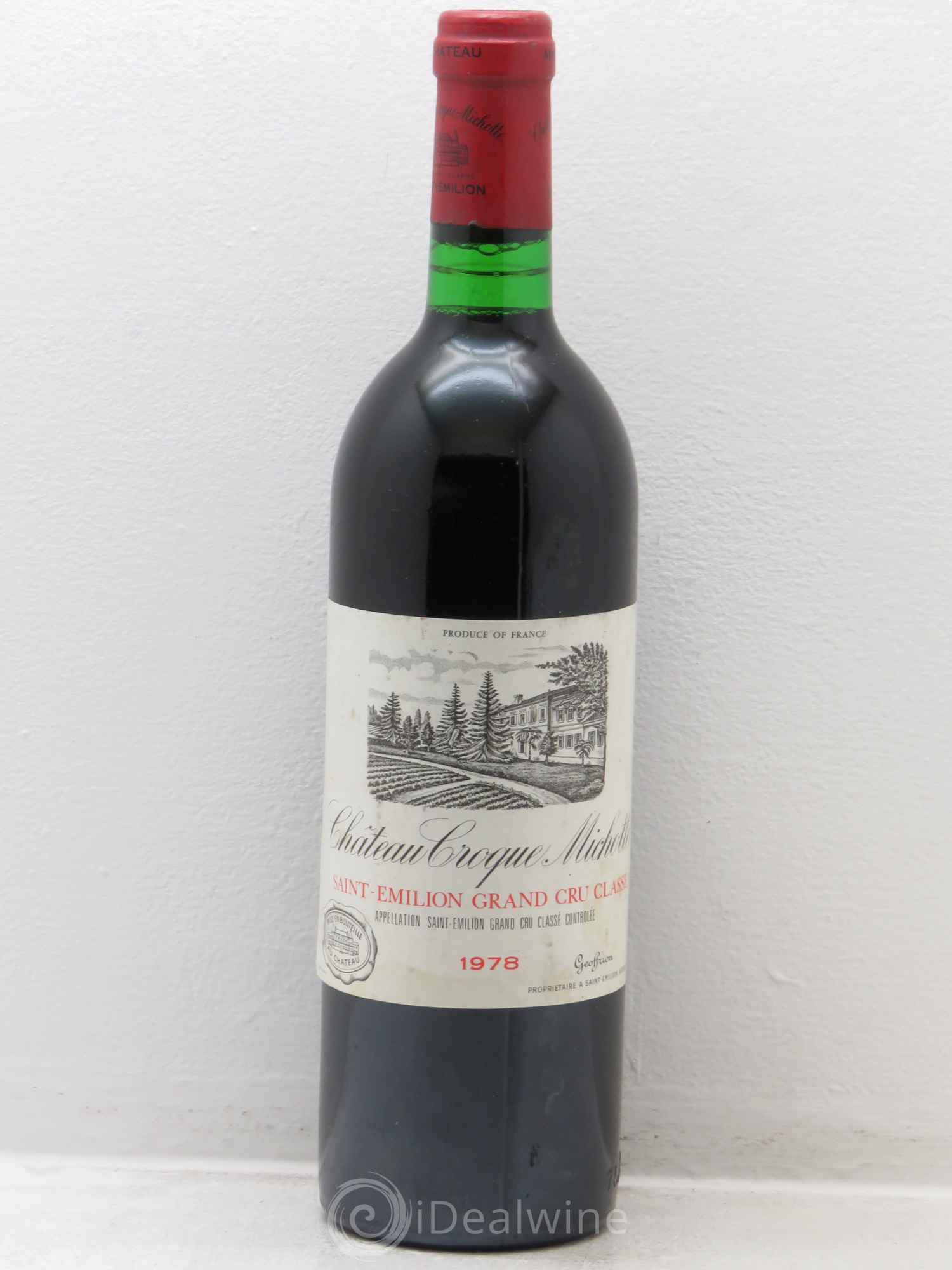 Château Croque Michotte 1978 - Lot de 1 bouteille - 0