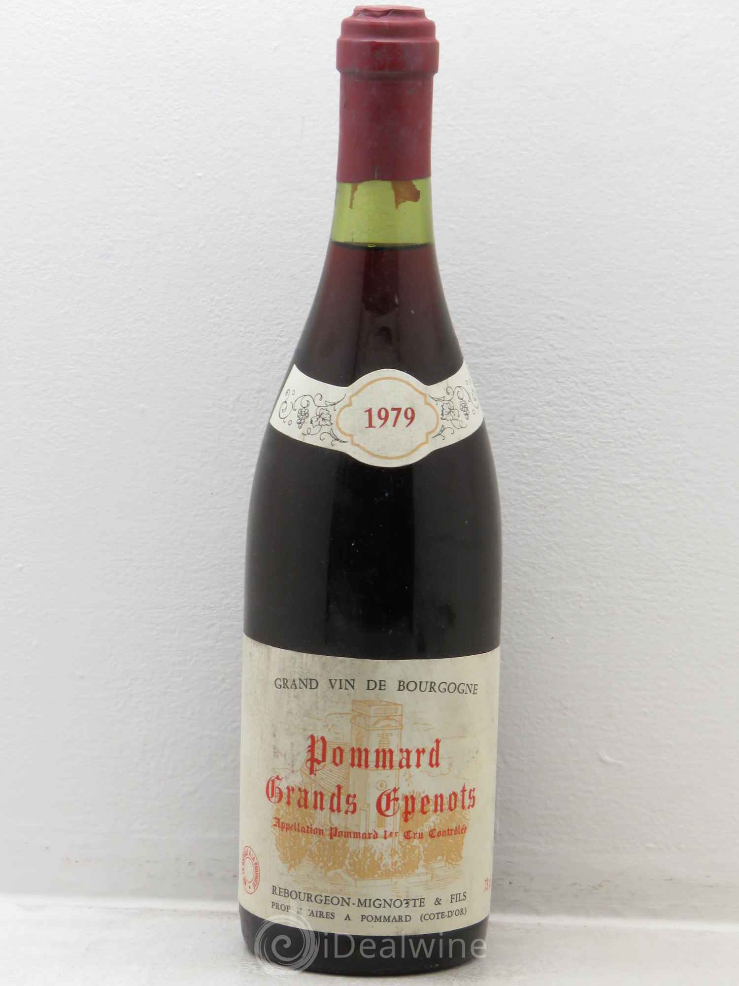 Pommard 1er Cru Rebourgeon Mignots 1979 - Lot de 6 bouteilles - 0