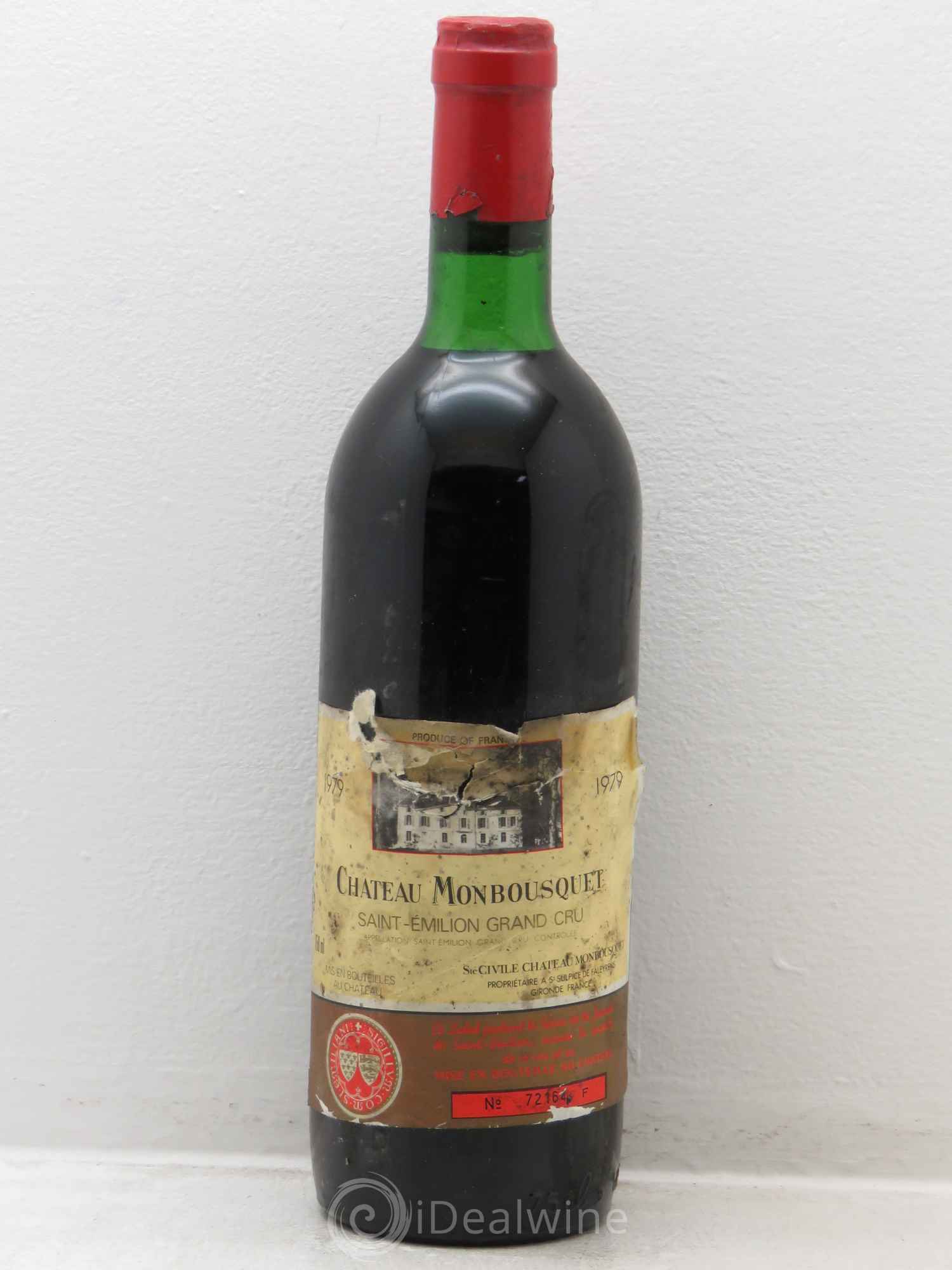 Château Monbousquet Grand Cru Classé 1979 - Lot de 1 bouteille - 0