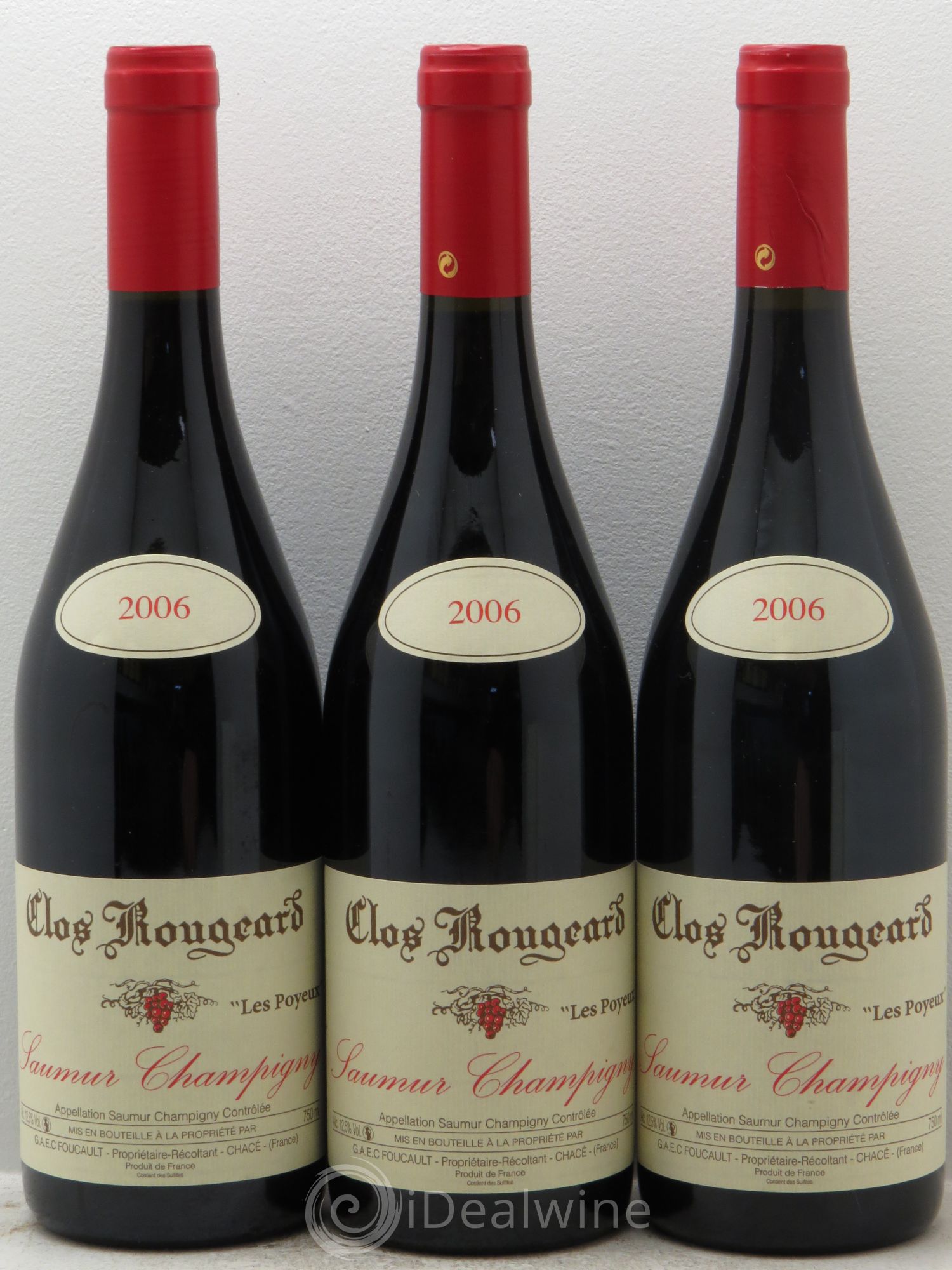 Saumur-Champigny Les Poyeux Clos Rougeard 2006 - Lot de 3 bouteilles - 0