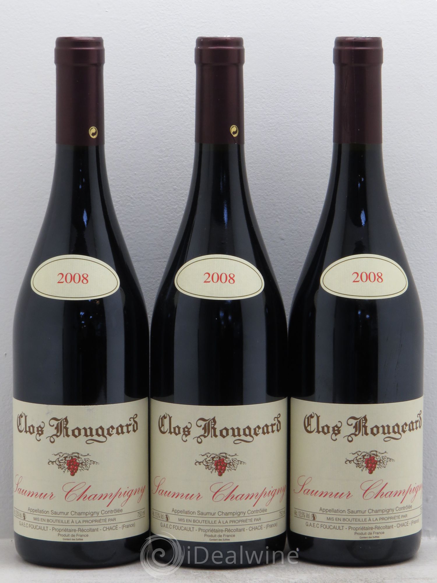 Saumur-Champigny Clos Rougeard 2008 - Lot de 3 bouteilles - 0