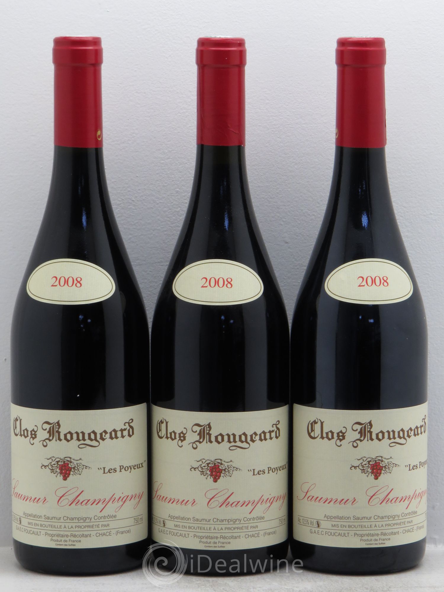 Saumur-Champigny Les Poyeux Clos Rougeard 2008 - Lot de 3 bouteilles - 0