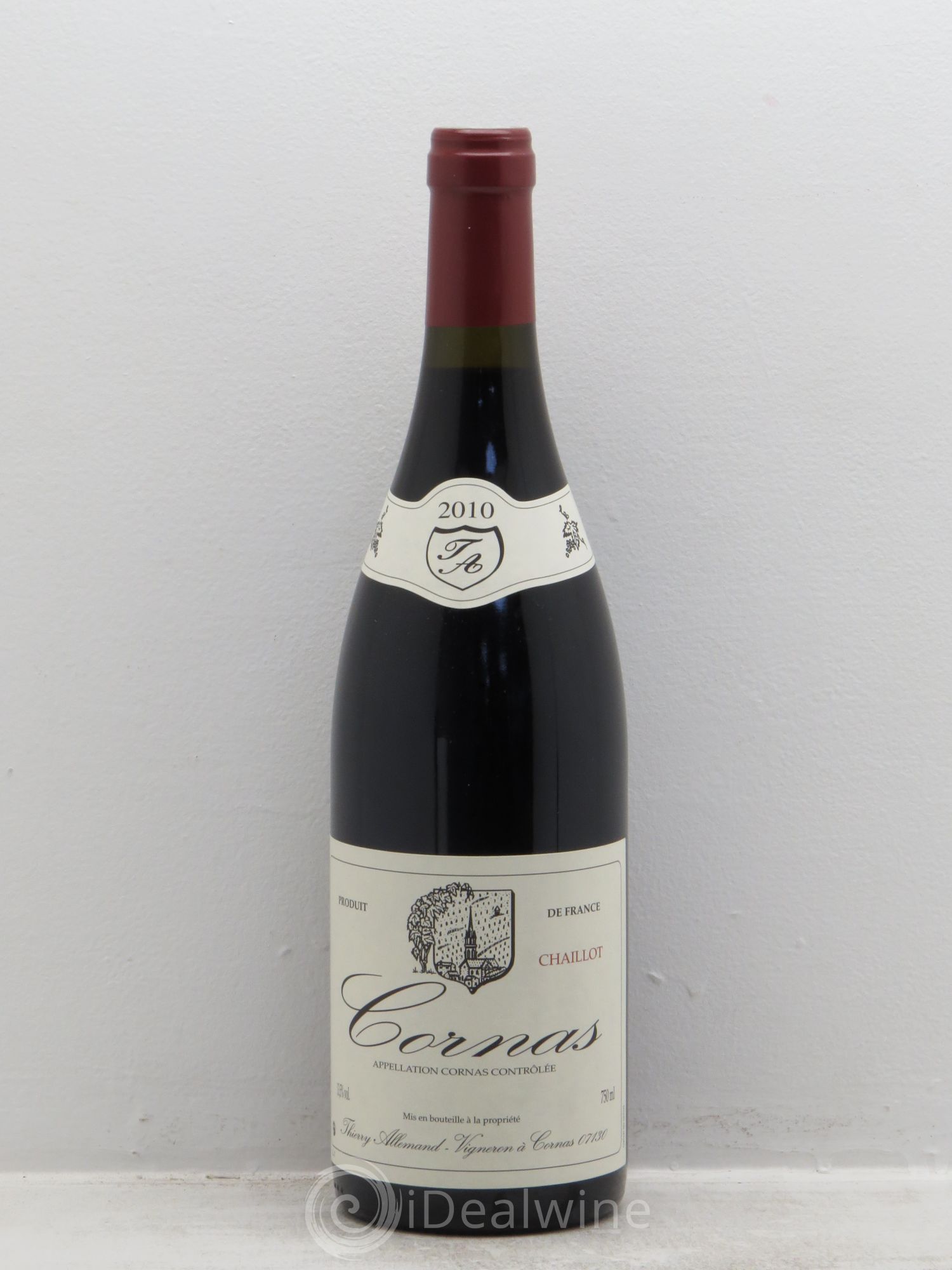Cornas Chaillot Thierry Allemand 2010 - Lot de 6 bouteilles - 0