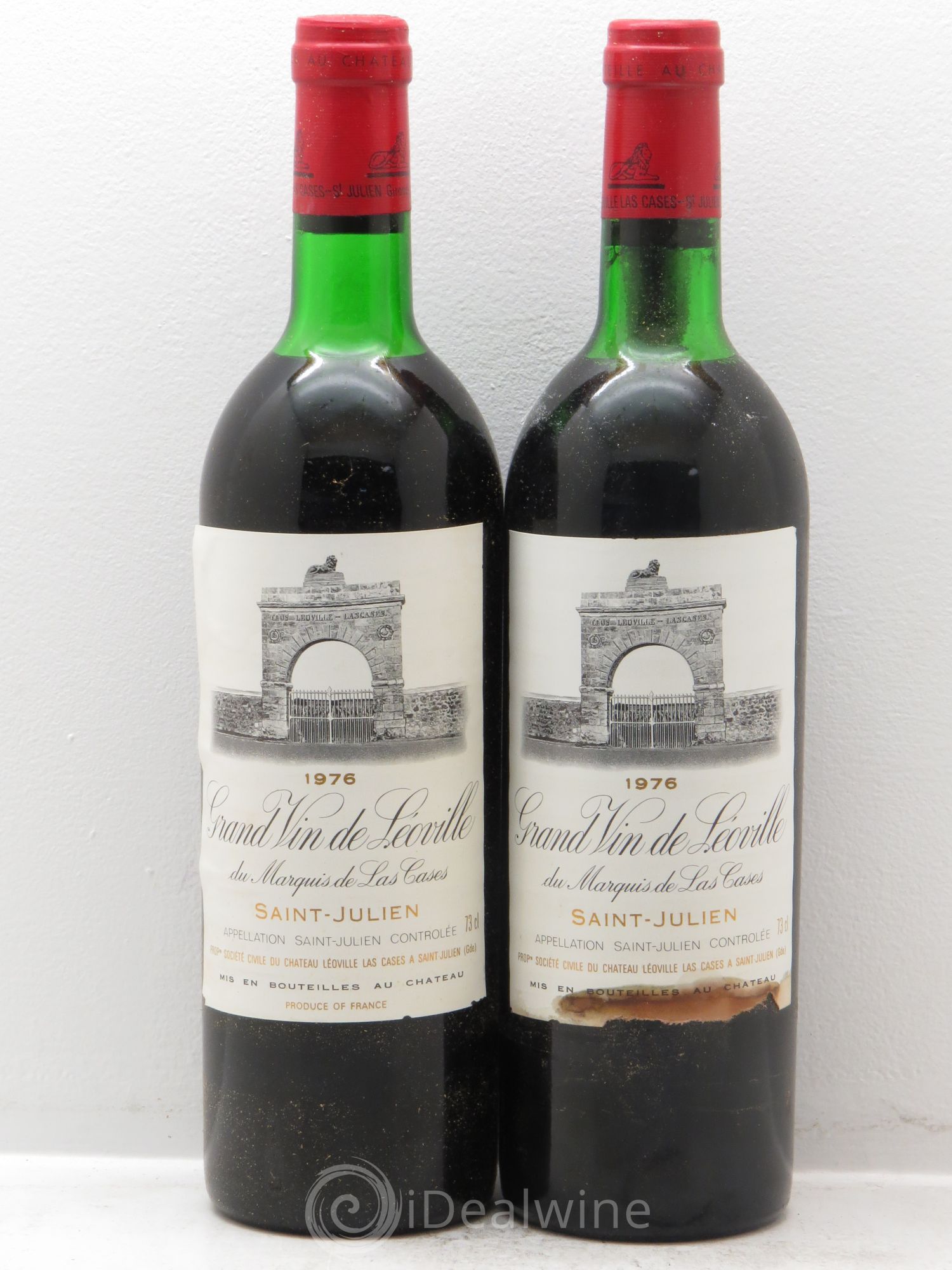 Château Léoville Las Cases 2ème Grand Cru Classé 1976 - Lot de 2 bouteilles - 0