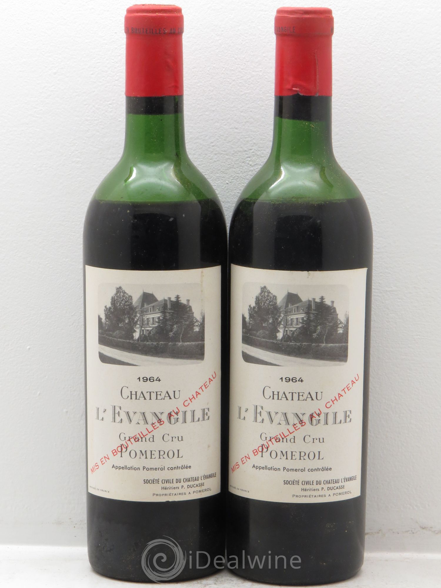 Château l' Évangile 1964 - Lot de 2 bouteilles - 0