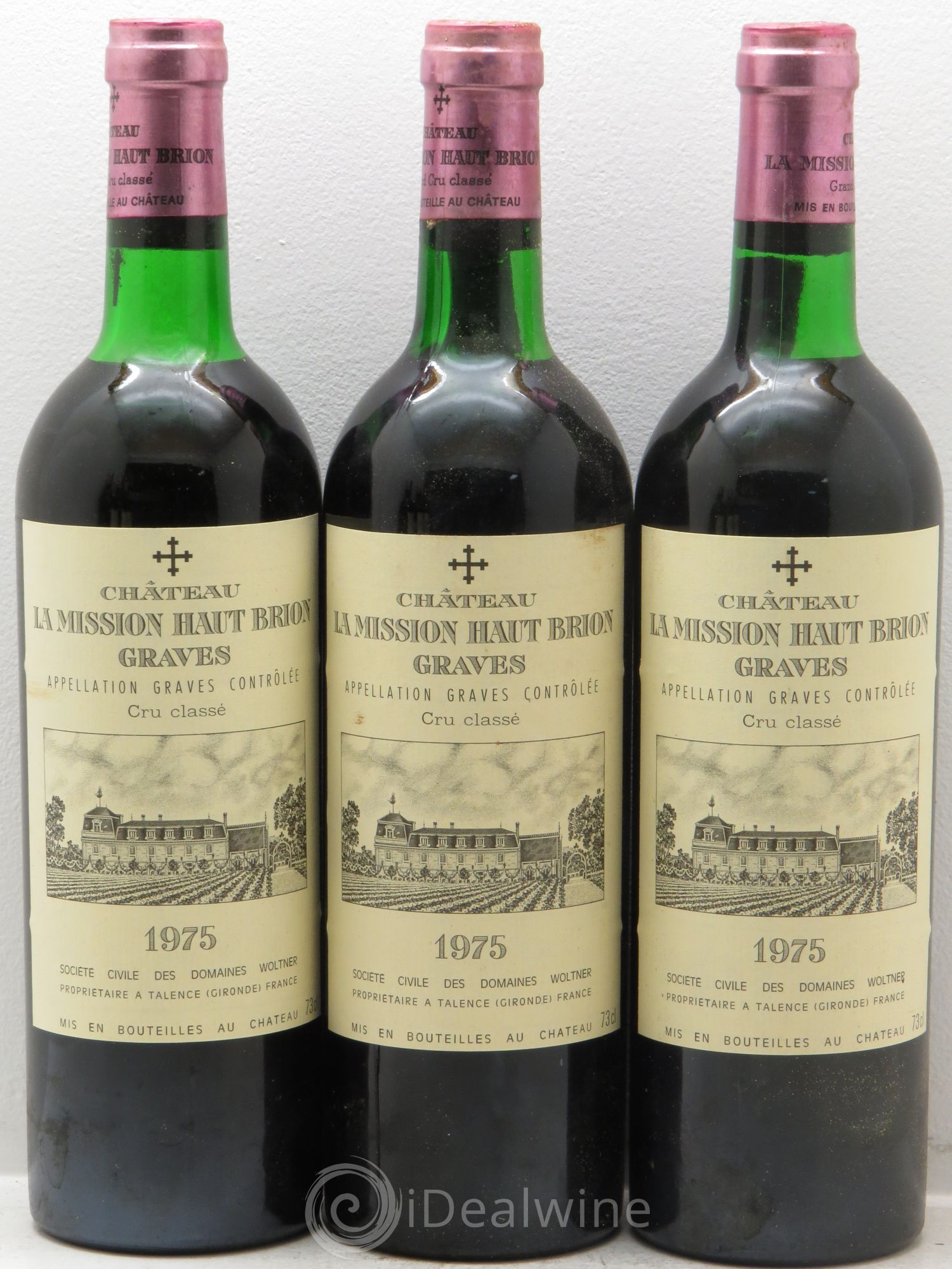 Château la Mission Haut-Brion Cru Classé de Graves 1975 - Lotto di 6 bottiglie - 1