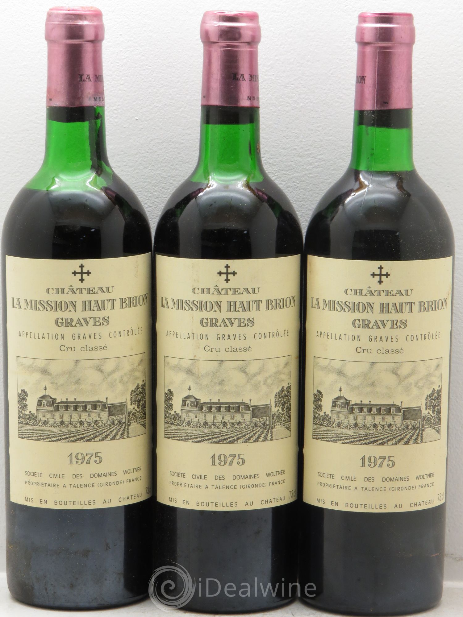 Château la Mission Haut-Brion Cru Classé de Graves 1975 - Lotto di 6 bottiglie - 2