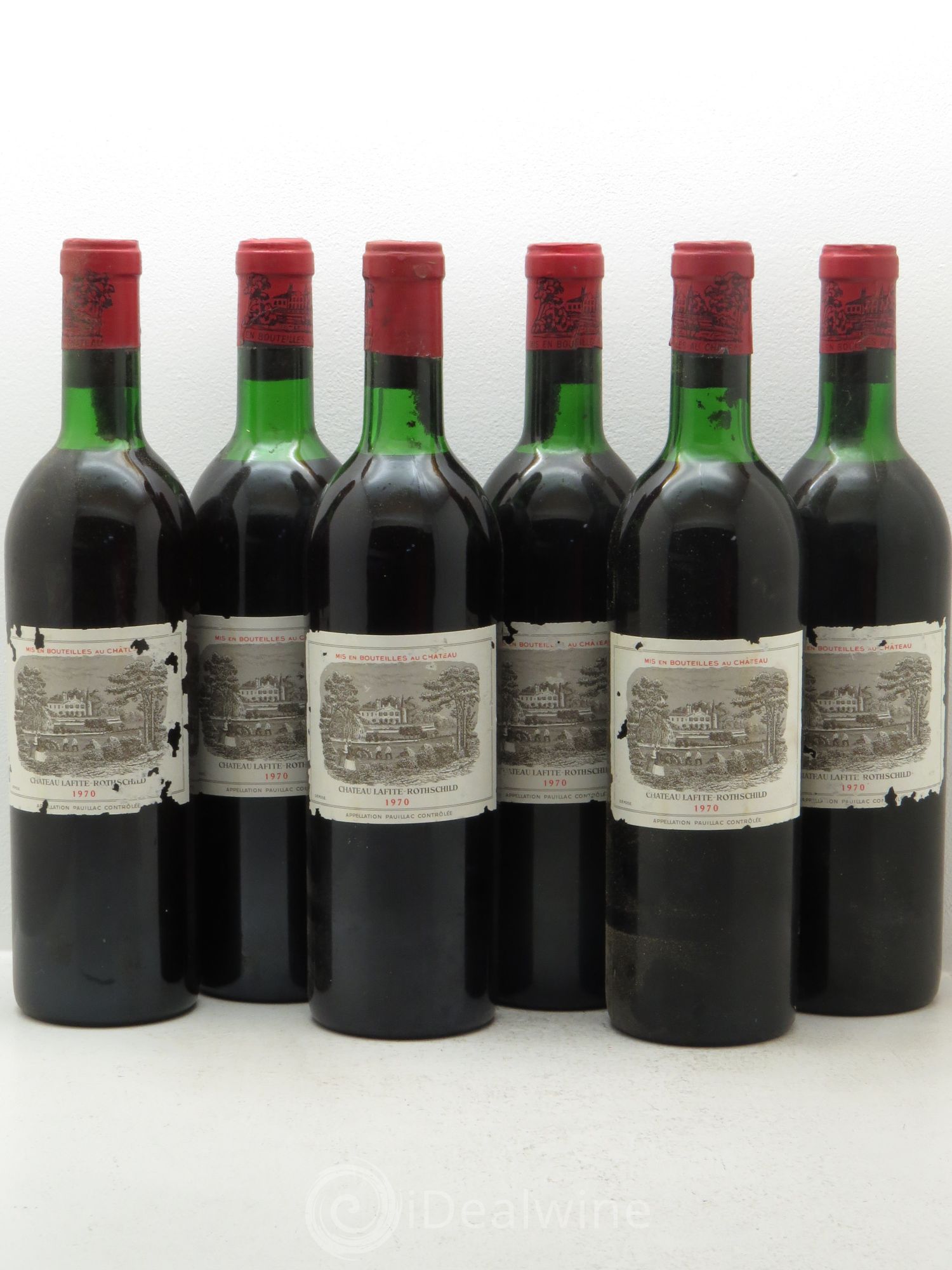 Château Lafite Rothschild 1er Grand Cru Classé 1970 - Lot de 6 bouteilles - 0