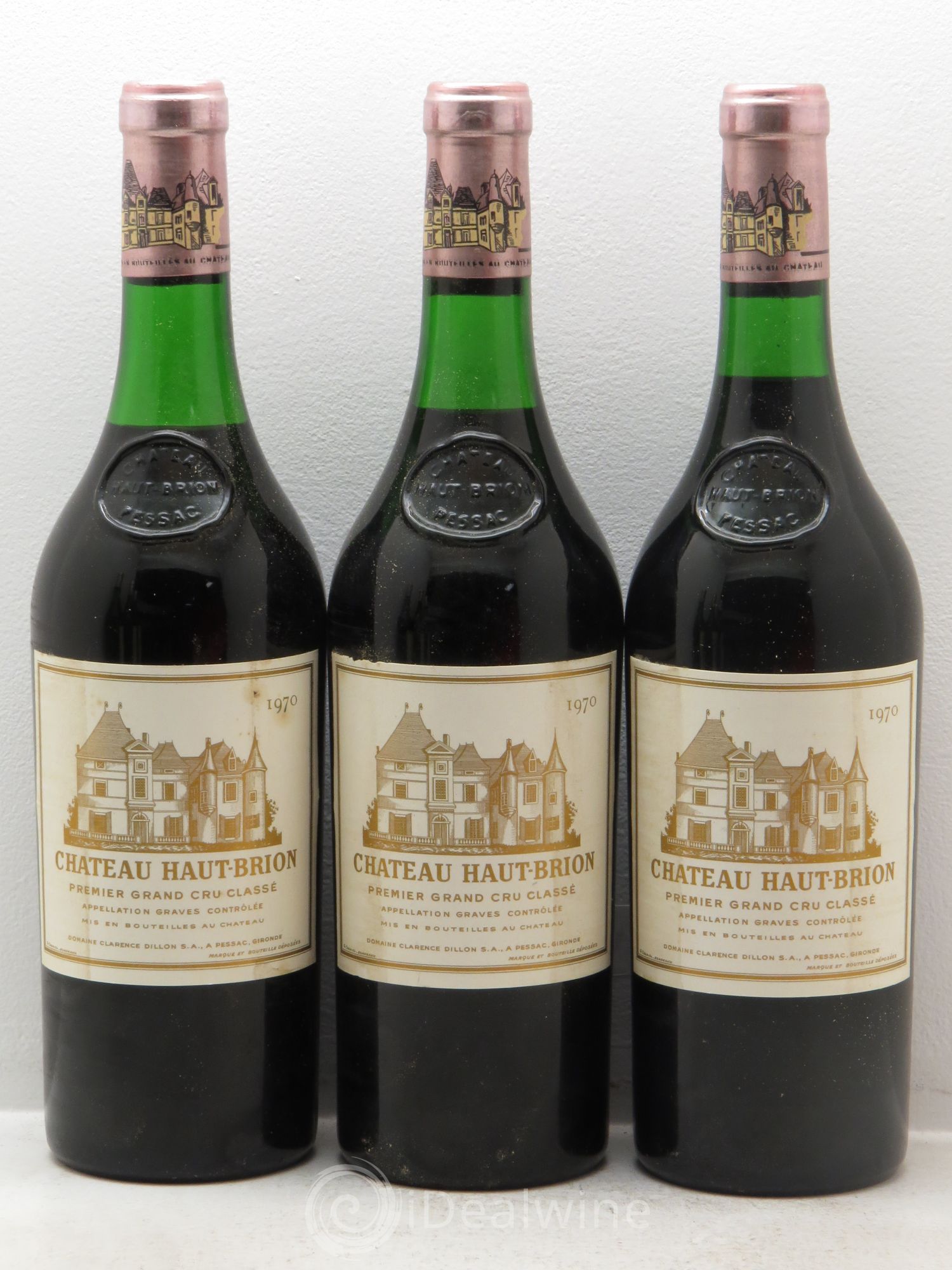 Château Haut Brion 1er Grand Cru Classé 1970 - Lot de 6 bouteilles - 1