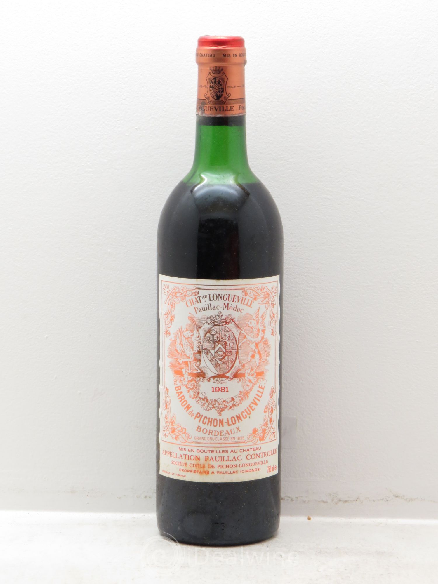 Pichon Longueville Baron 2ème Grand Cru Classé 1981 - Lot de 6 bouteilles - 0