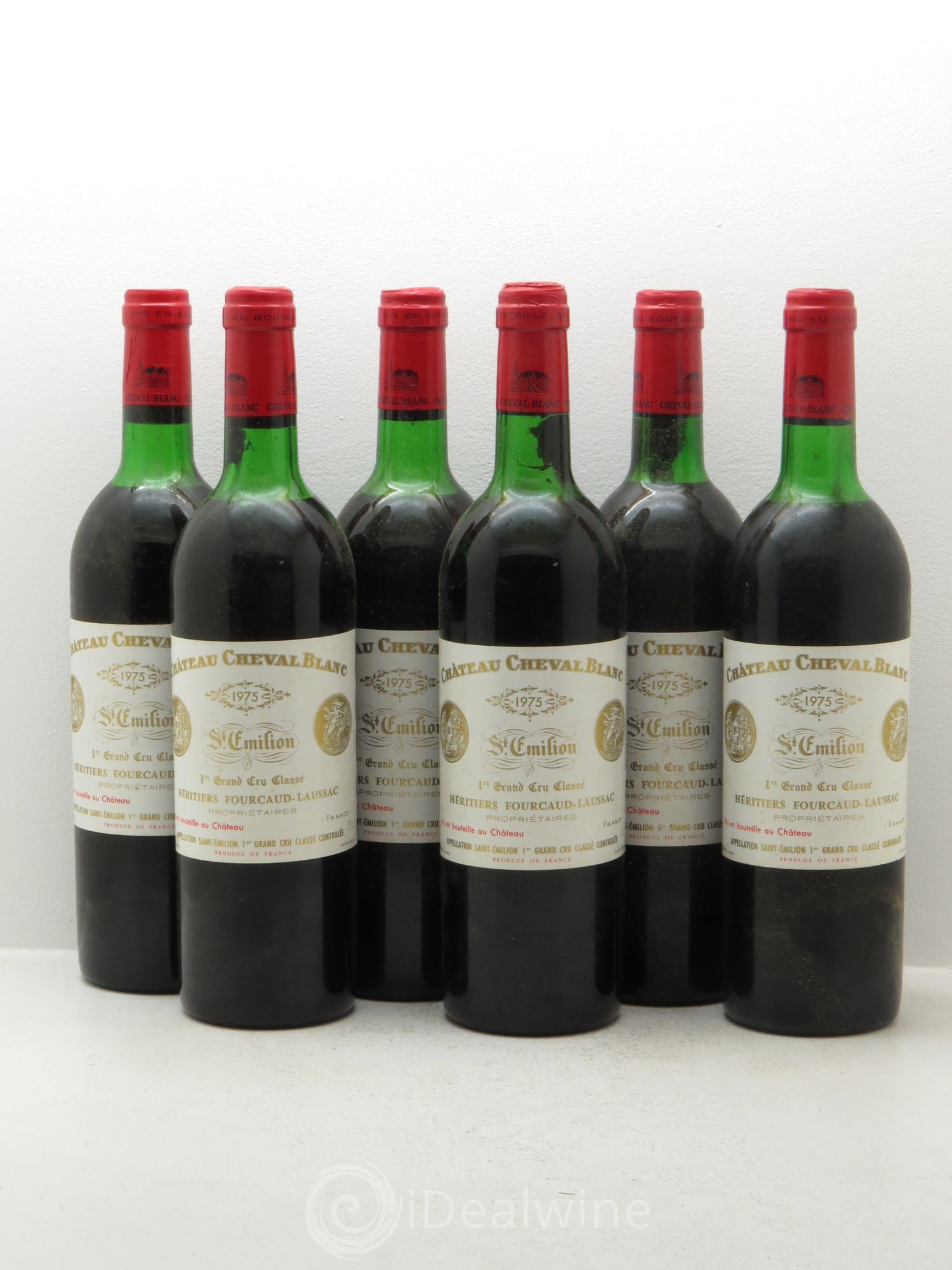 Château Cheval Blanc 1er Grand Cru Classé A 1975 - Lot de 6 bouteilles - 0