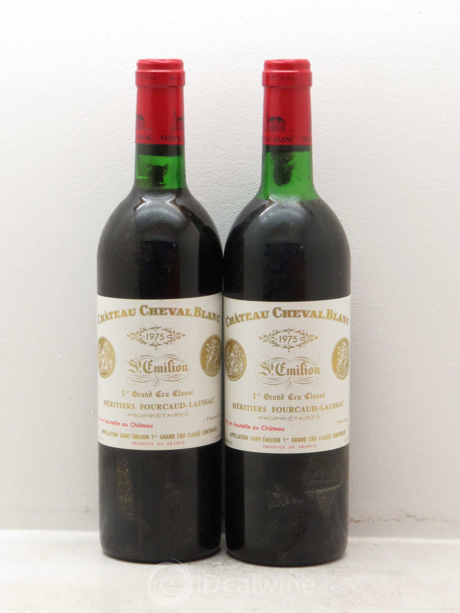 Château Cheval Blanc 1er Grand Cru Classé A 1975 - Lot de 2 bouteilles - 0