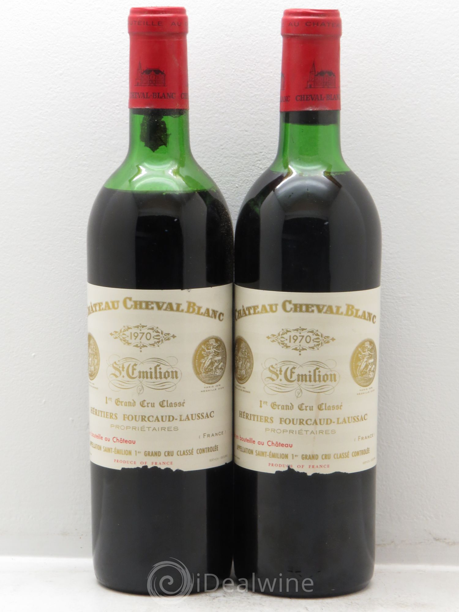 Château Cheval Blanc 1er Grand Cru Classé A 1970 - Lot de 2 bouteilles - 0