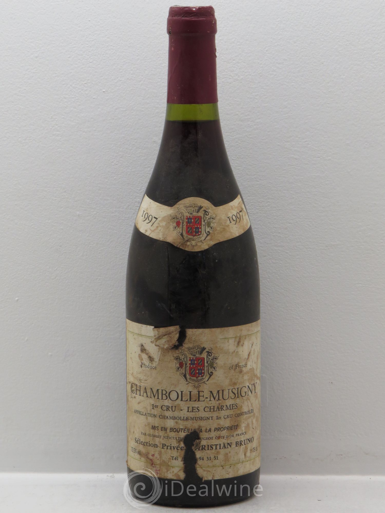 Chambolle-Musigny 1er Cru Les Charmes Christian Clerget 1997 - Lot de 1 bouteille - 0