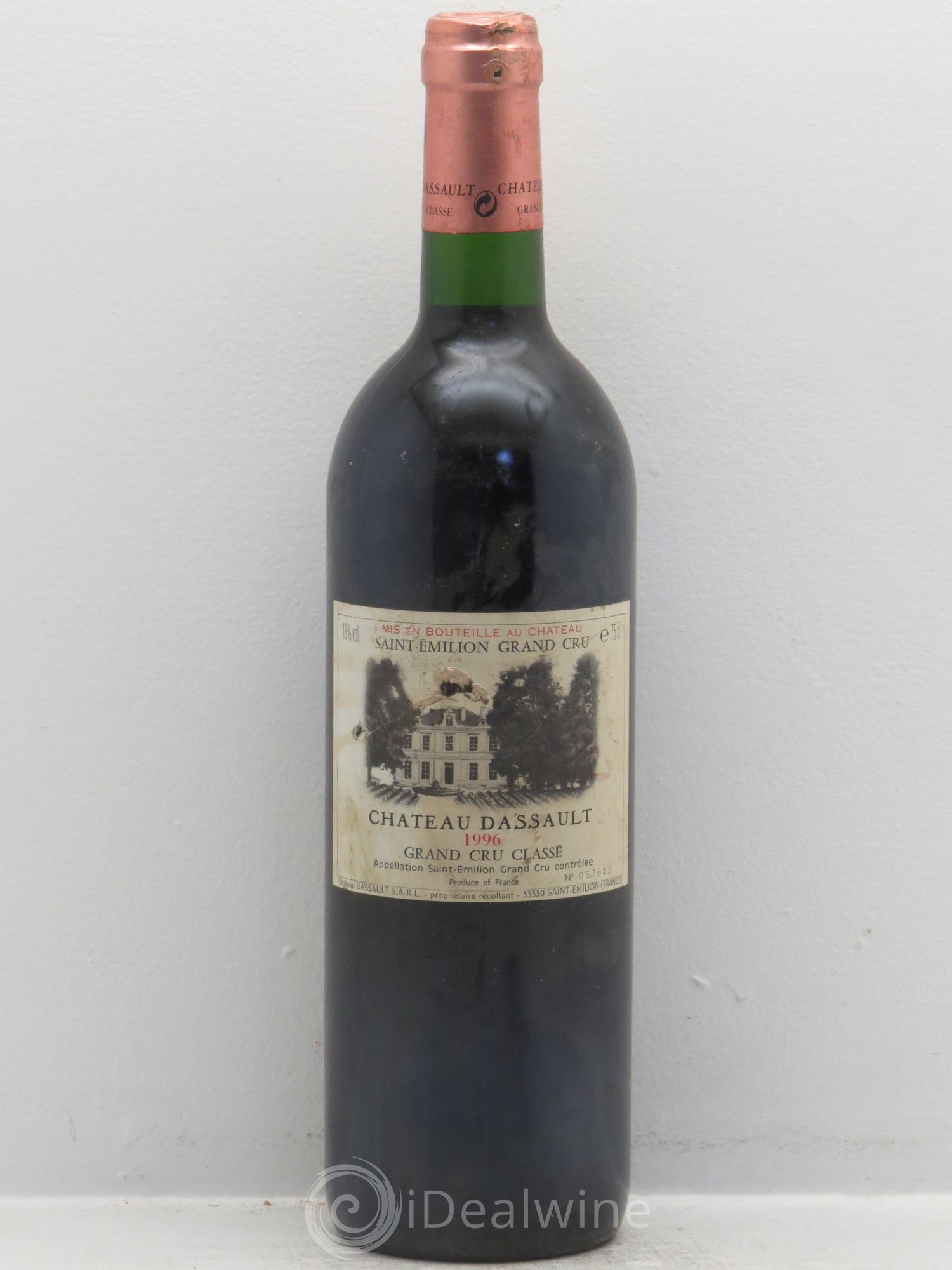 Château Dassault Grand Cru Classé (sans prix de réserve) 1996 - Lot de 1 bouteille - 0