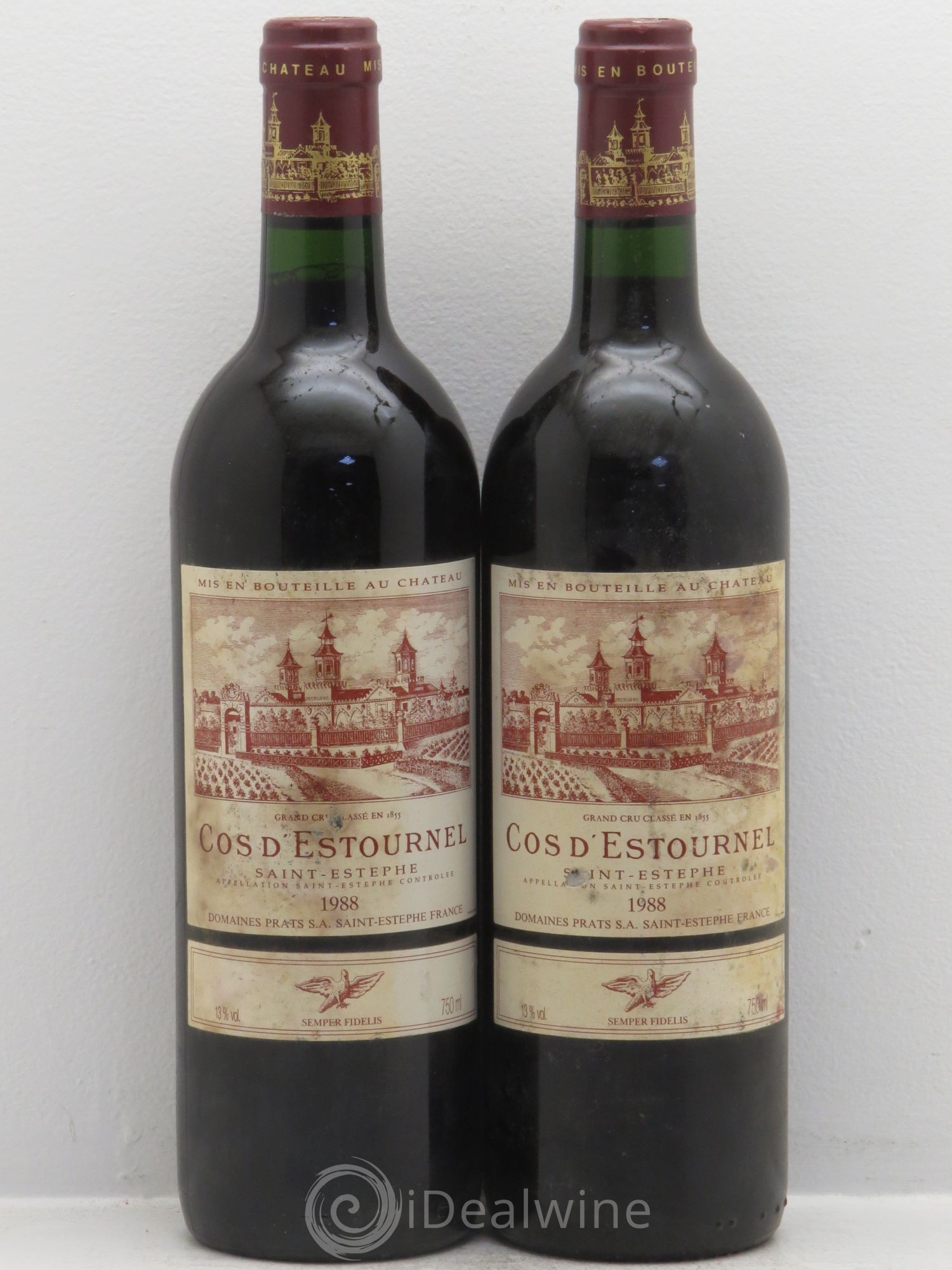 Cos d'Estournel 2ème Grand Cru Classé 1988 - Lot de 2 bouteilles - 0