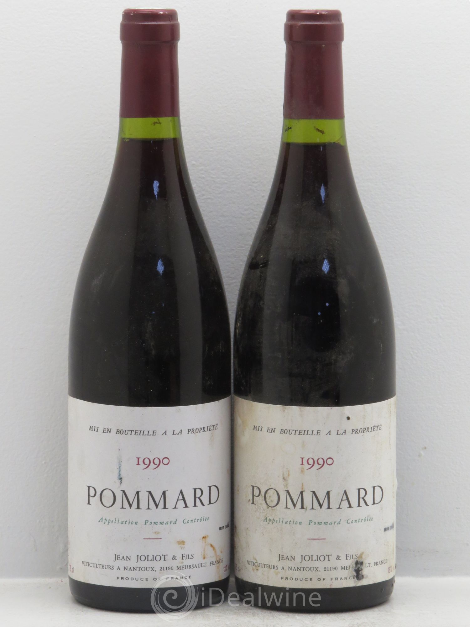 Pommard Jean Joliot 1990 - Lot de 2 bouteilles - 0