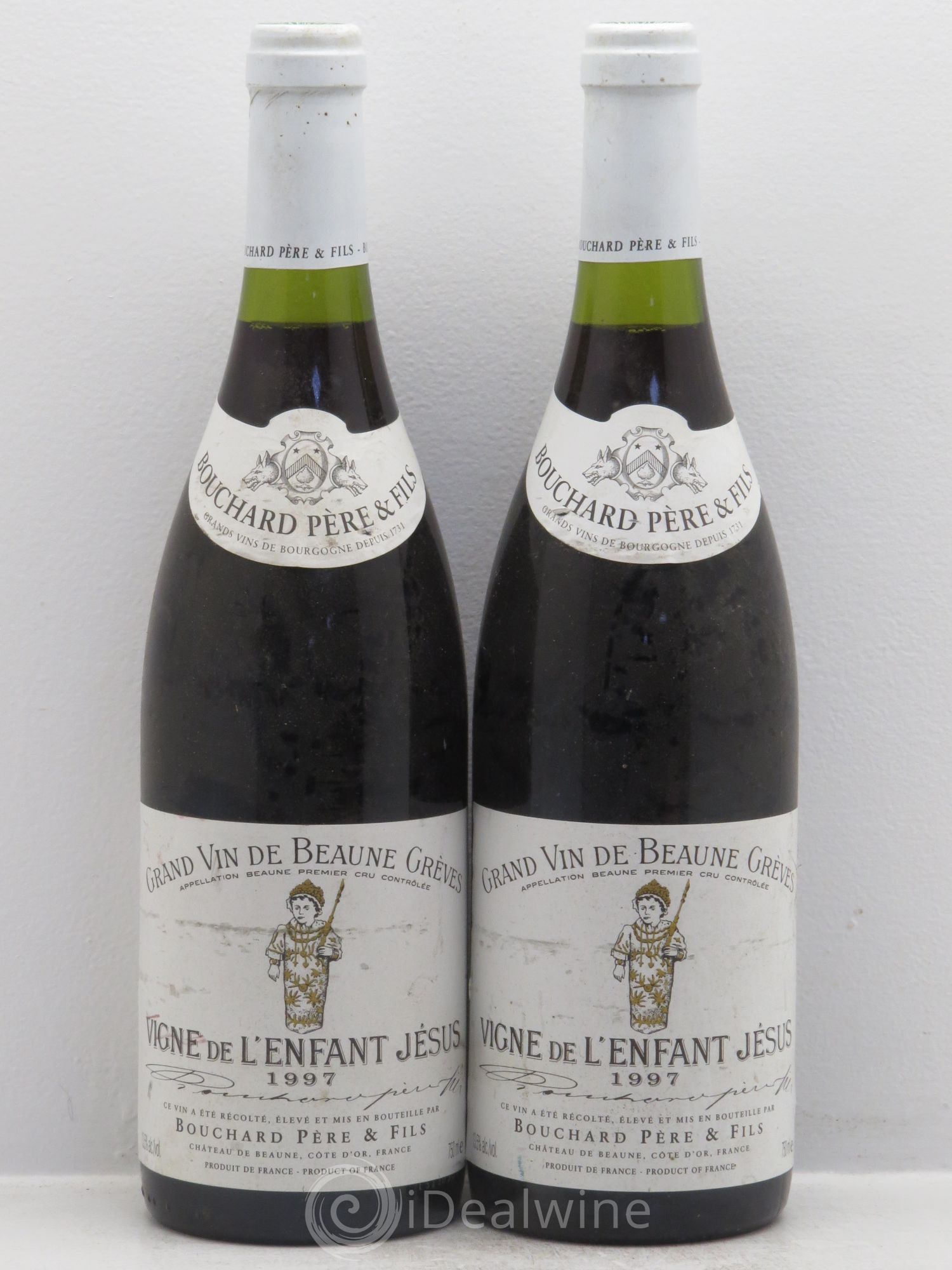 Beaune 1er Cru Grèves - Vigne de l'Enfant Jésus Bouchard Père & Fils 1997 - Lot de 2 bouteilles - 0